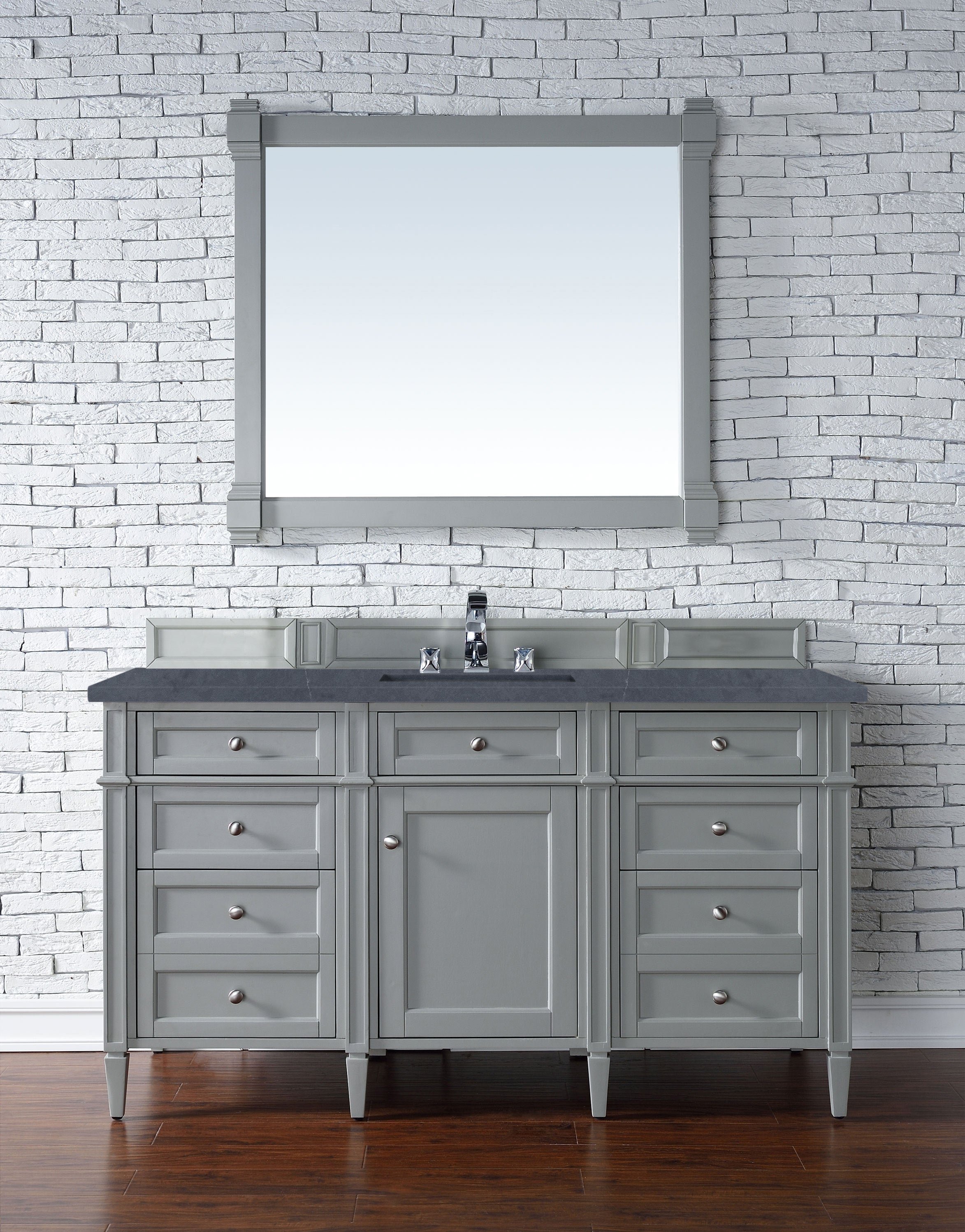 James Martin Brittany 60" Single Vanity in Urban Gray with 3cm Countertop