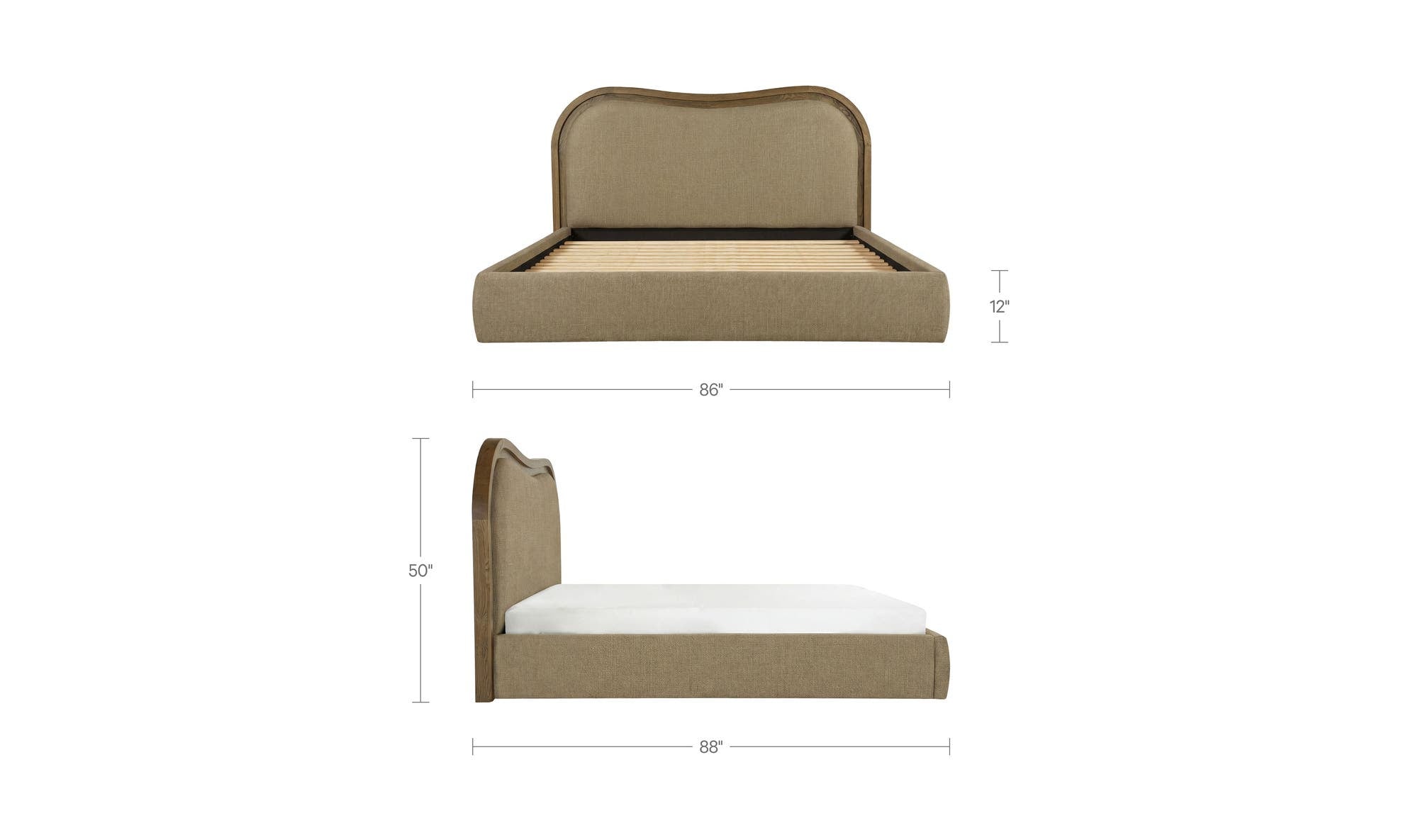 Moes Camilla King Bed FO-1038