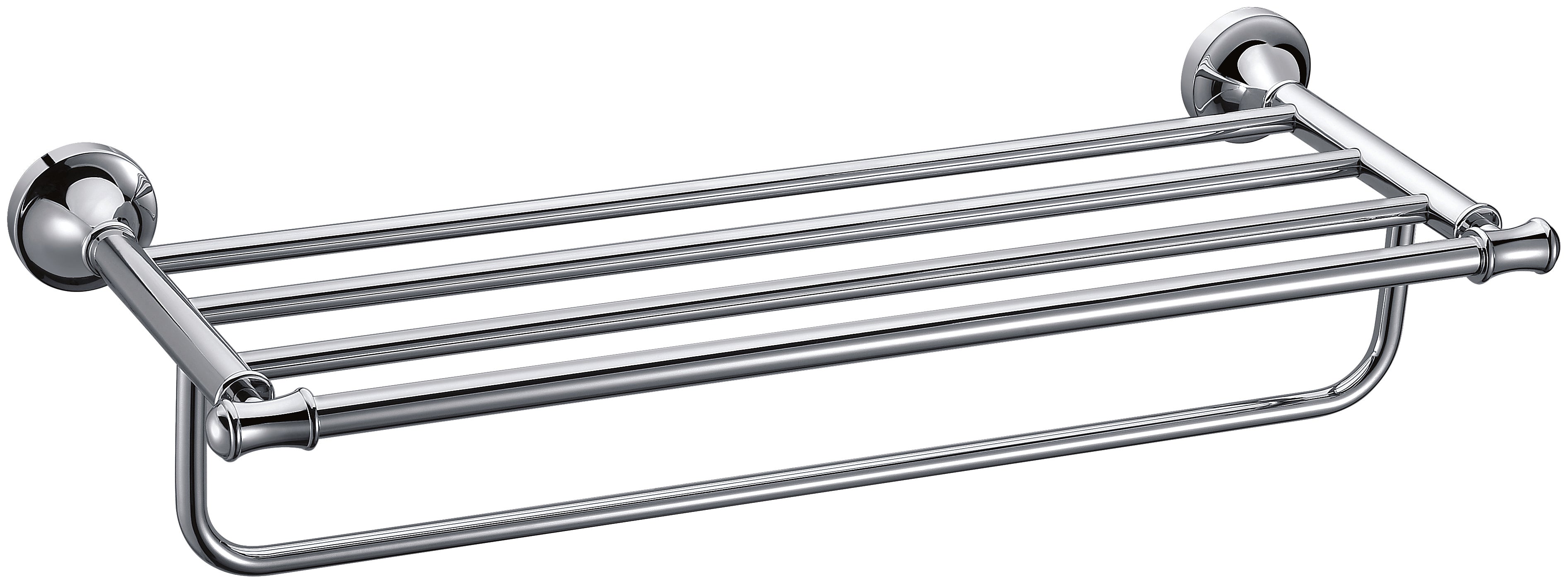 ALFI brand  AB9583 Polished Chrome 23 inch Towel Bar & Shelf Bathroom Accessory