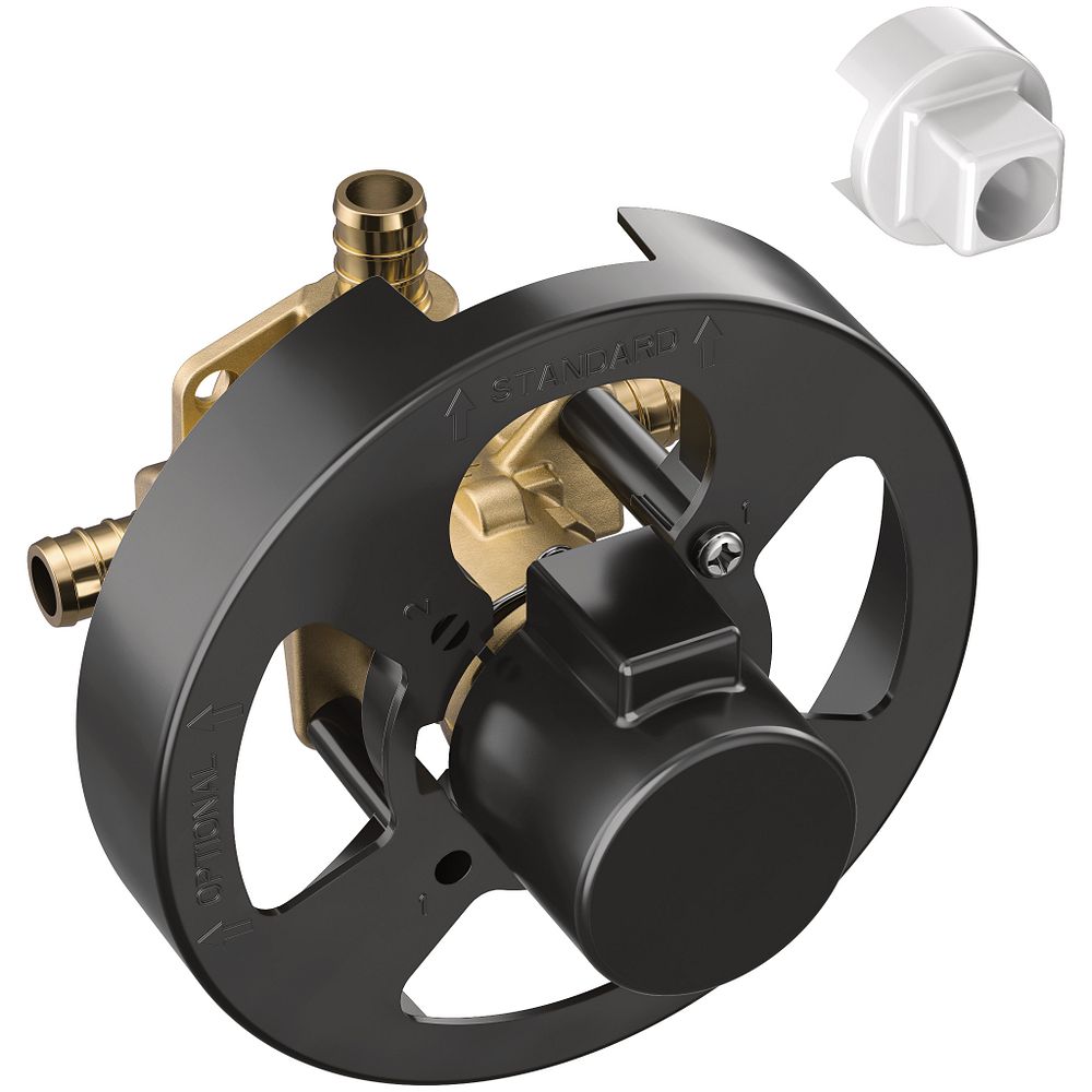 M-Pact Includes bulk pack Posi-Temp(R) 1/2" crimp ring PEX connection pressure balancing