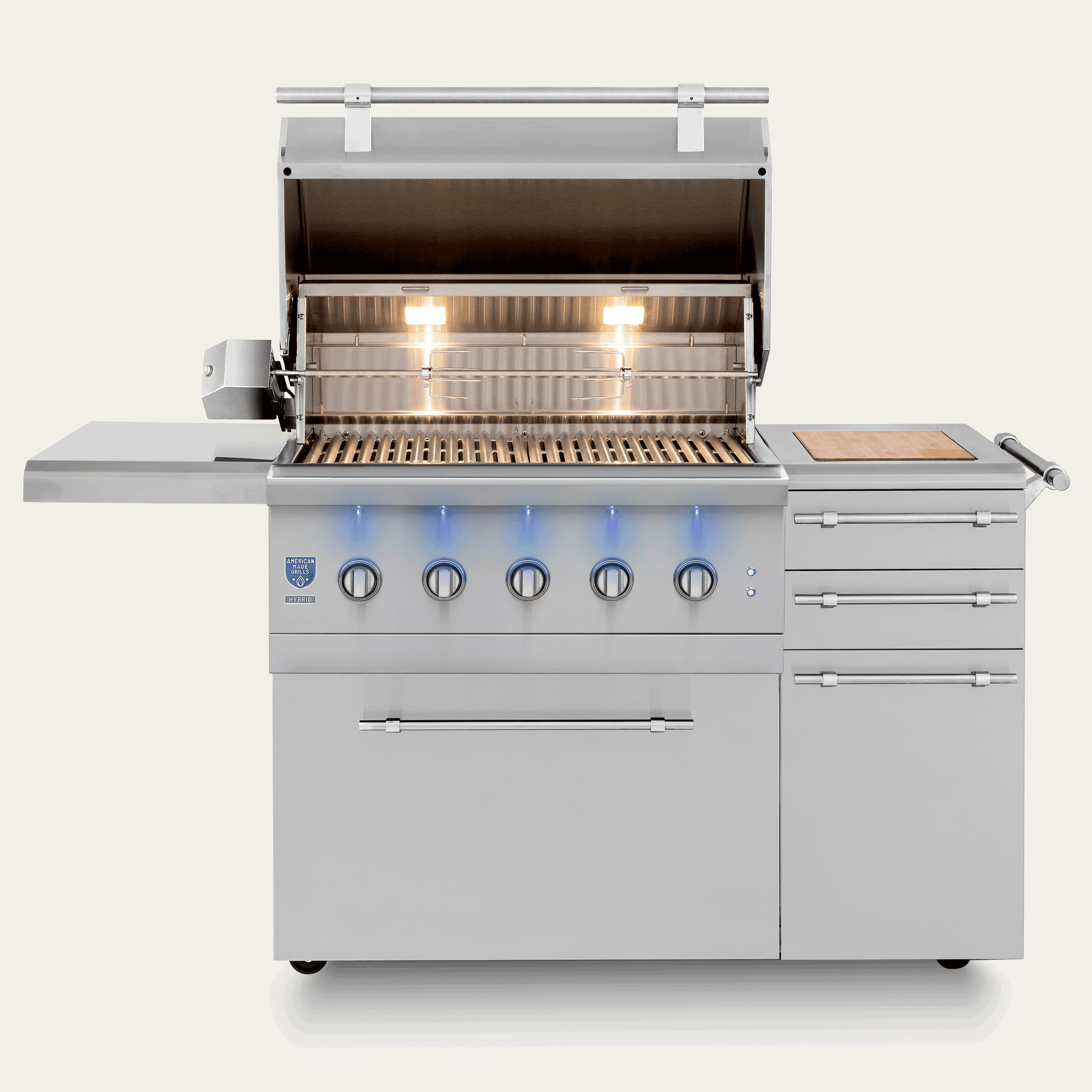 American Made Grills ENCFS36 Freestanding Encore - 36" Hybrid Grill