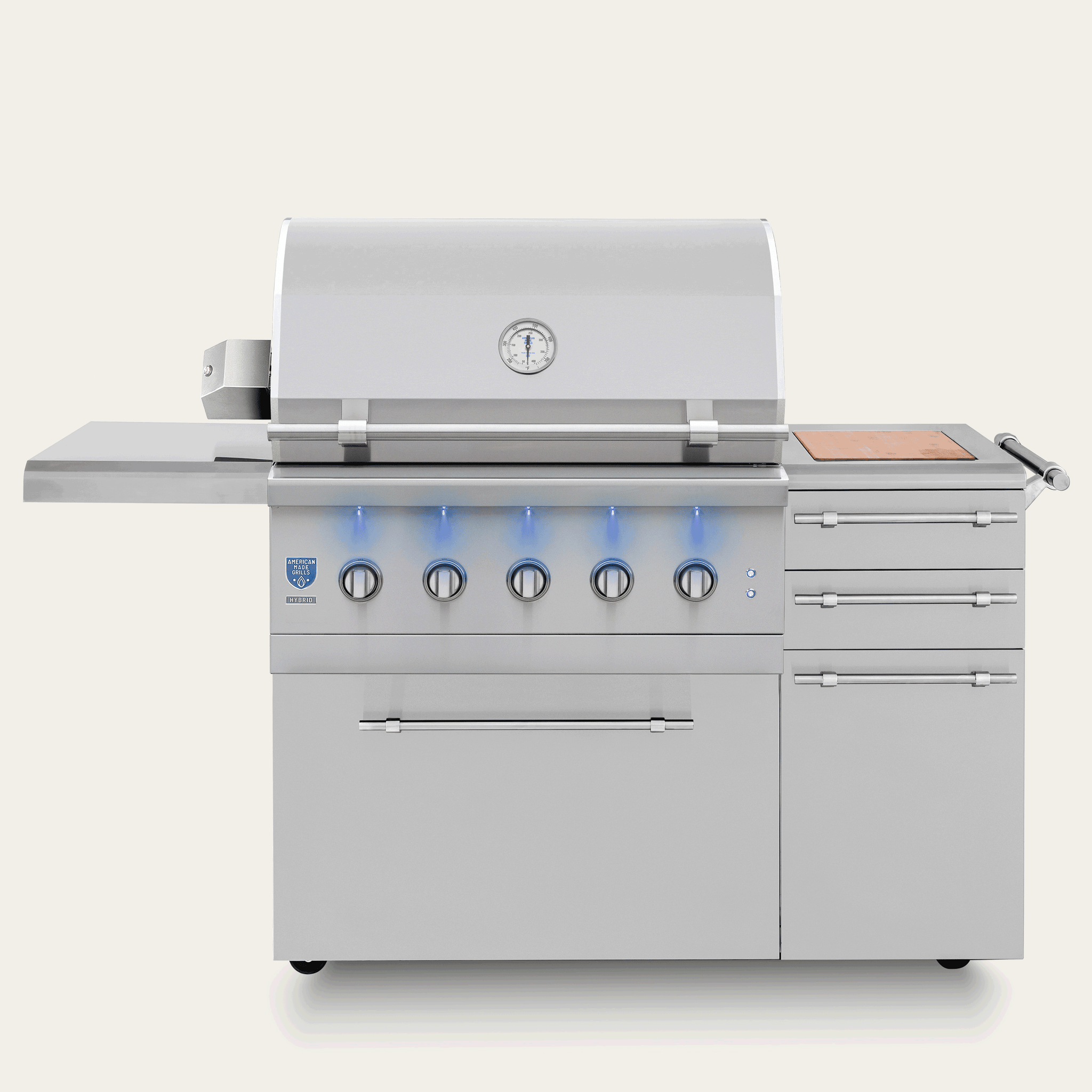 American Made Grills ENCFS36 Freestanding Encore - 36" Hybrid Grill