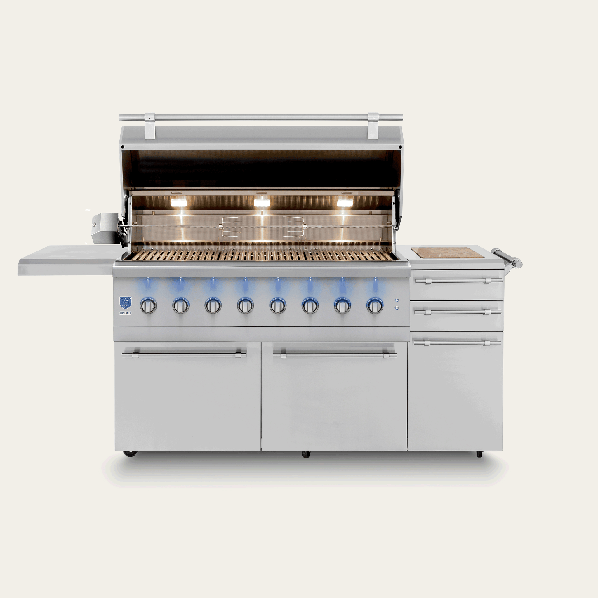 American Made Grills ENCFS54 Freestanding Encore - 54" Hybrid Grill