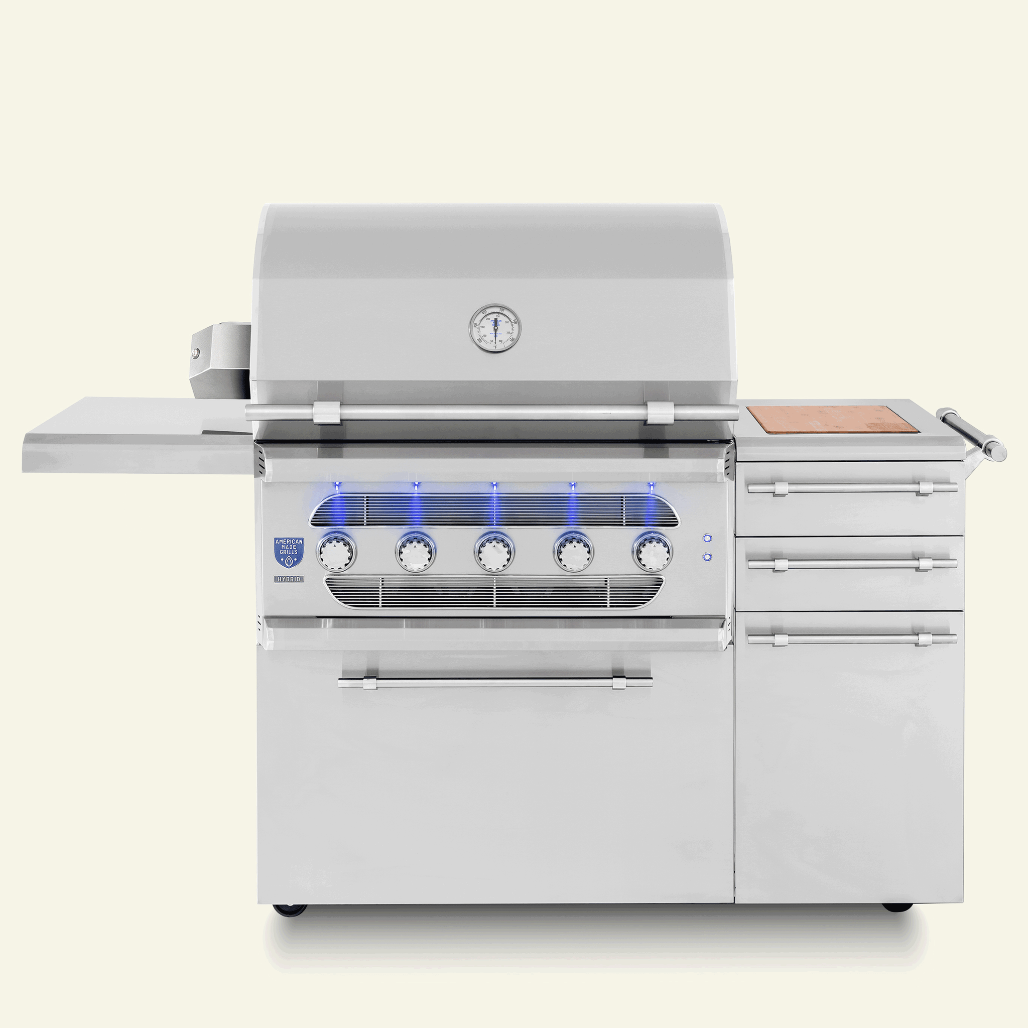 American Made Grills MUSFS36 Freestanding Muscle - 36" Hybrid Grill