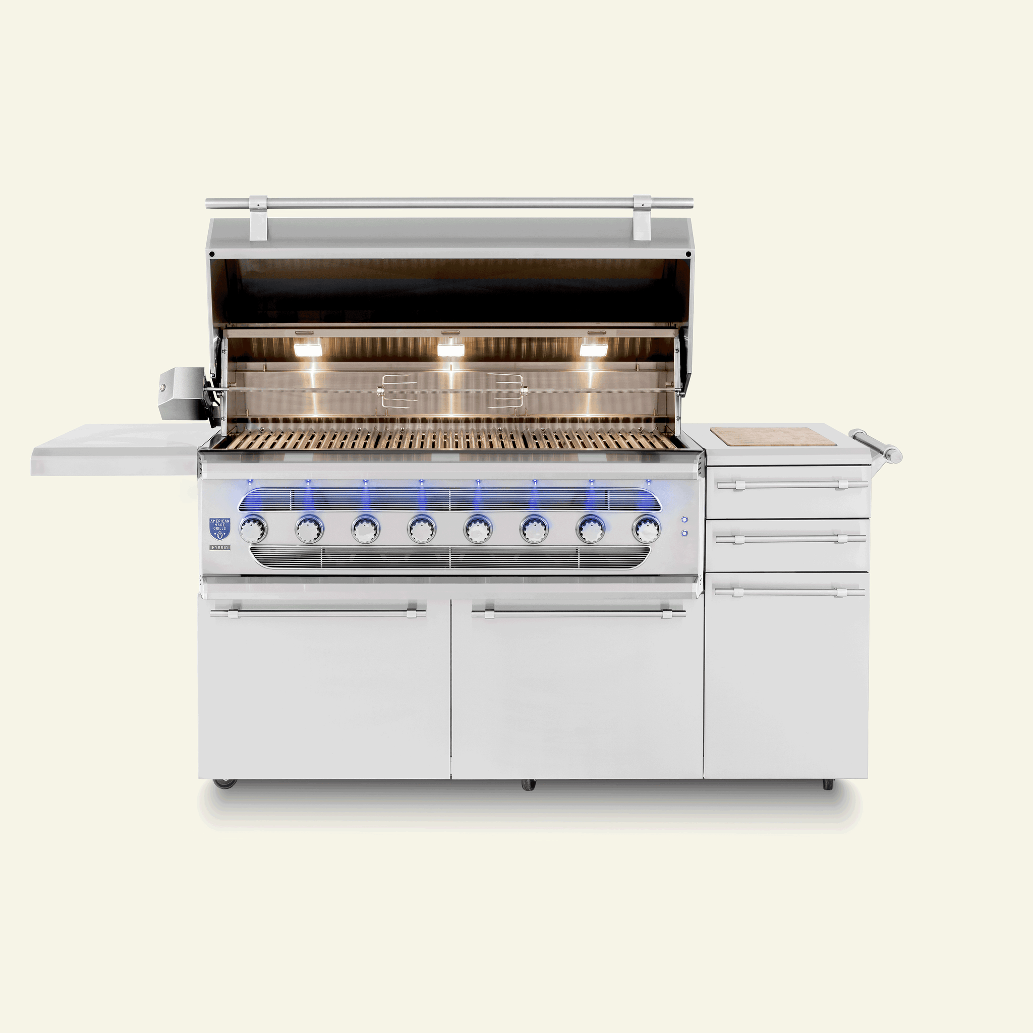 American Made Grills MUSFS54 Freestanding Muscle - 54" Hybrid Grill