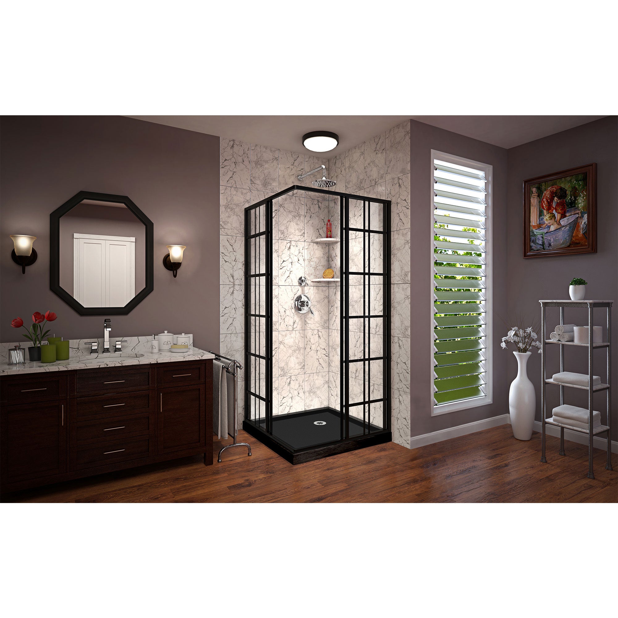 DreamLine French Corner 36" W Shower Enclosure Kit