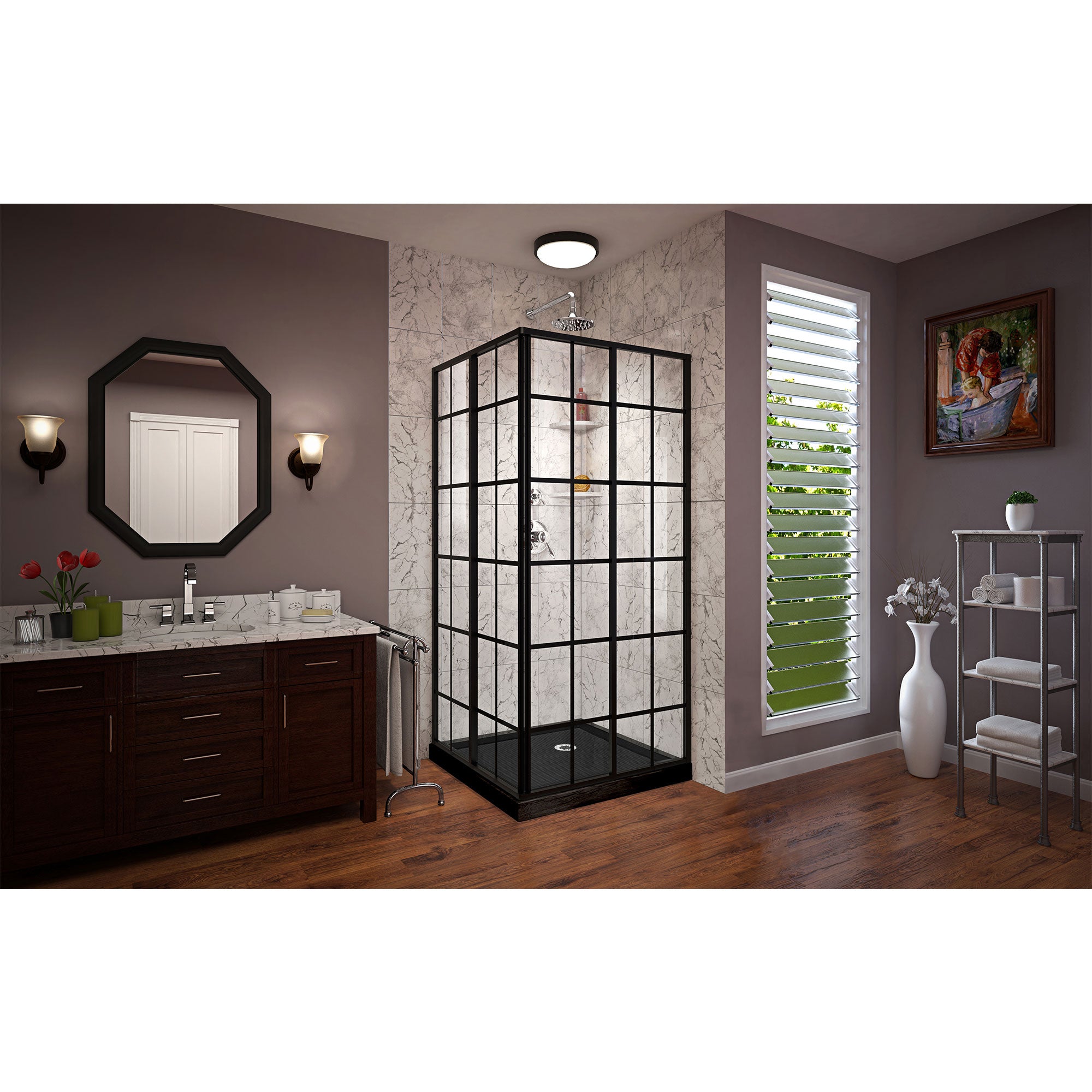 DreamLine French Corner 36" W Shower Enclosure Kit