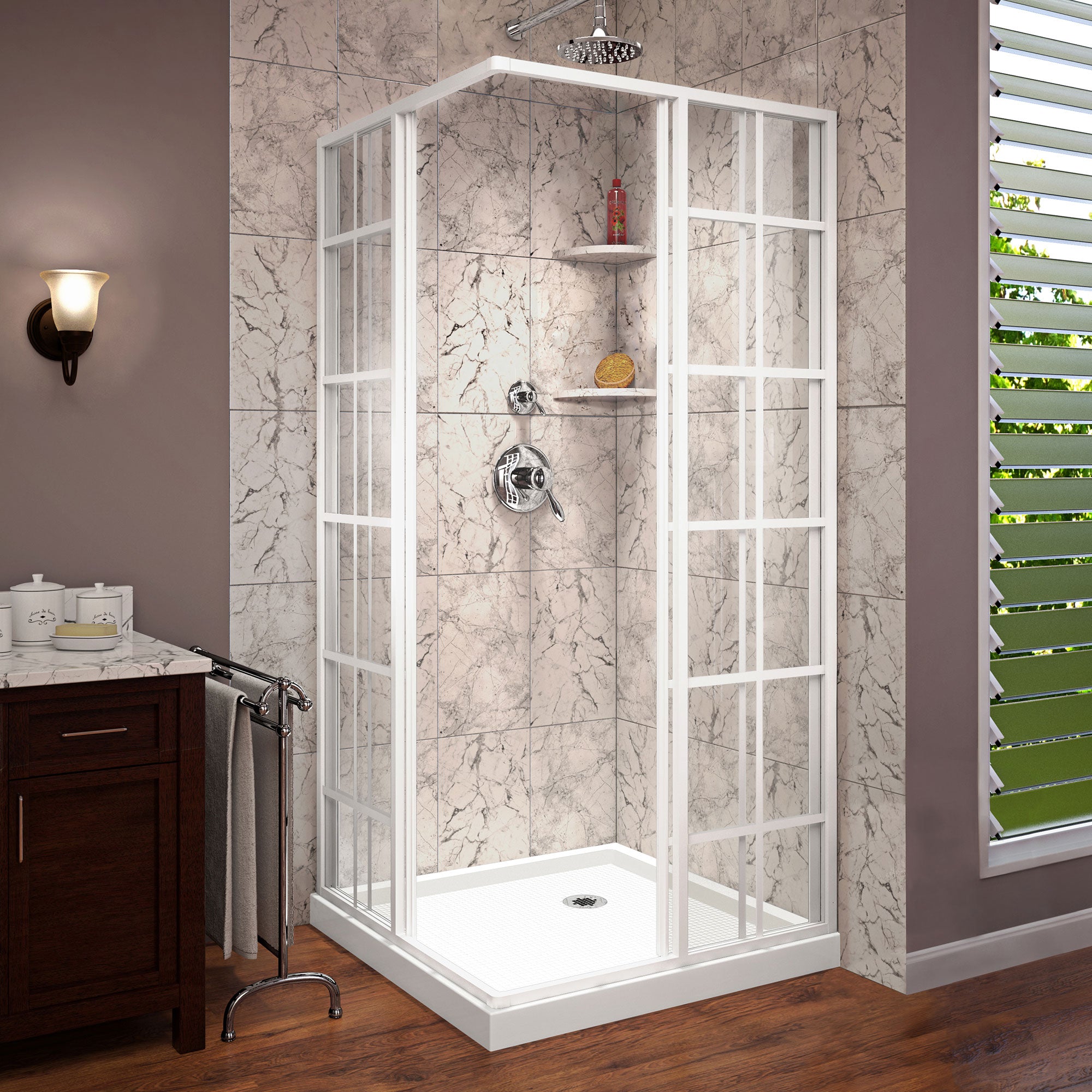 DreamLine French Corner 36" W Shower Enclosure Kit