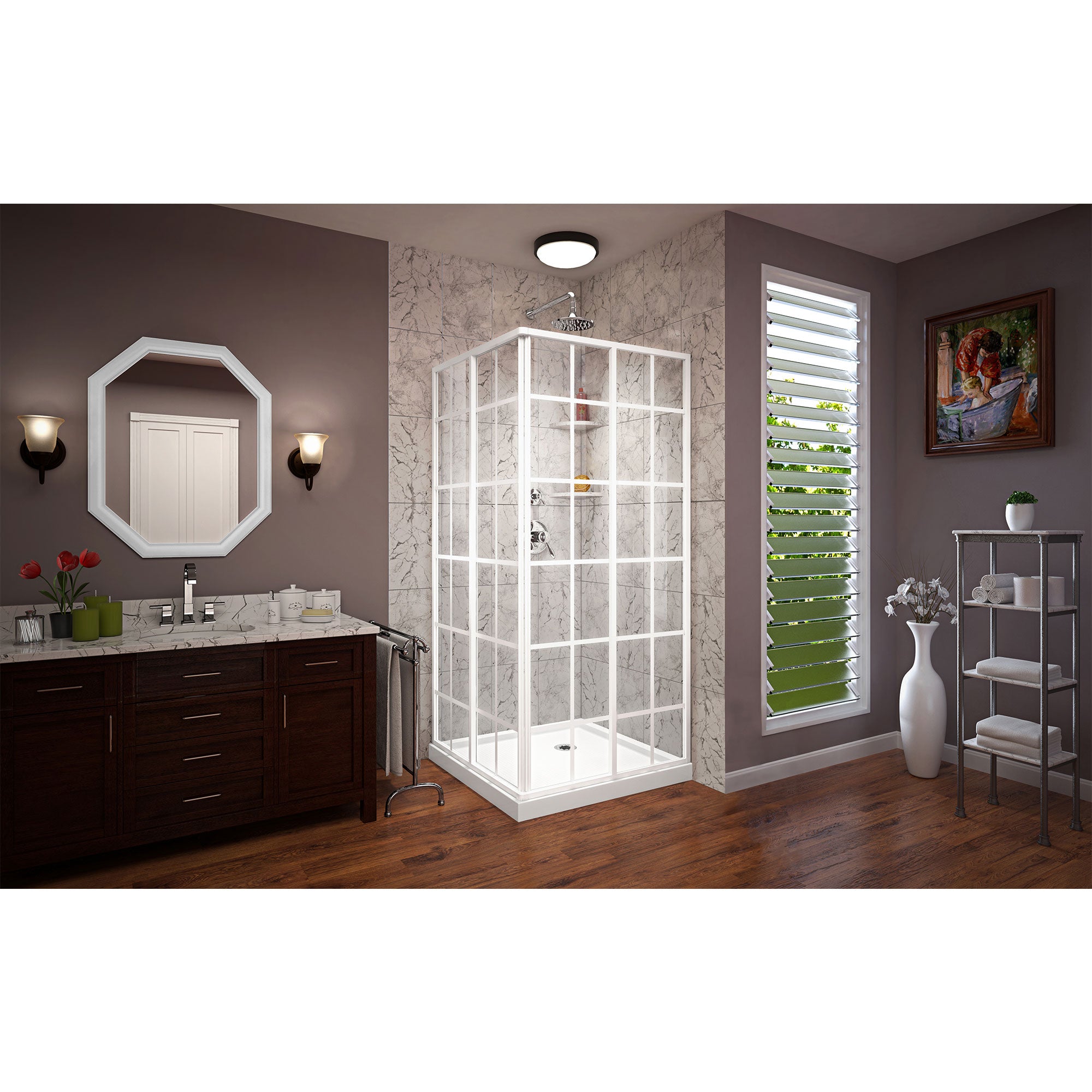 DreamLine French Corner 36" W Shower Enclosure Kit