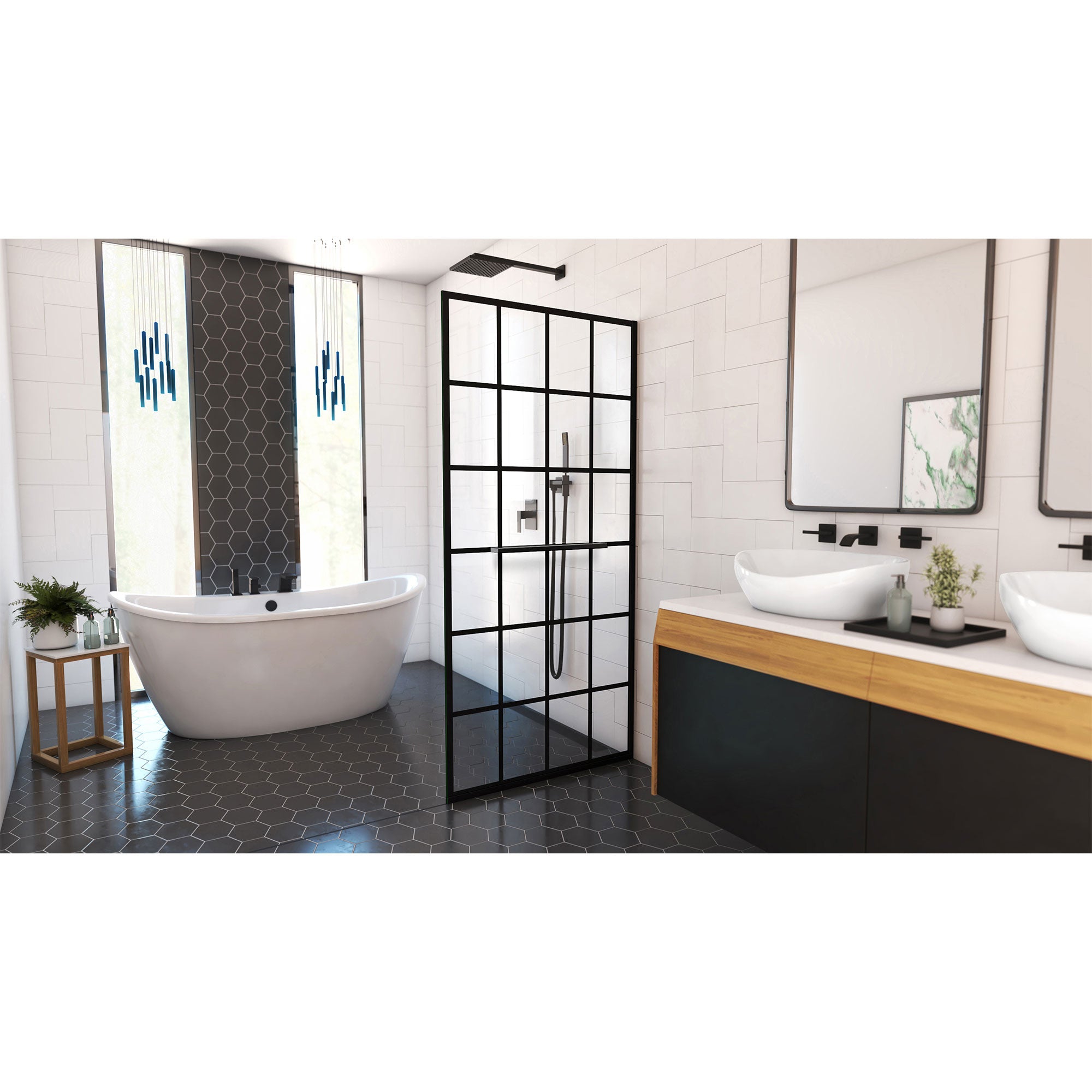 DreamLine French Linea 34" W Shower Screen