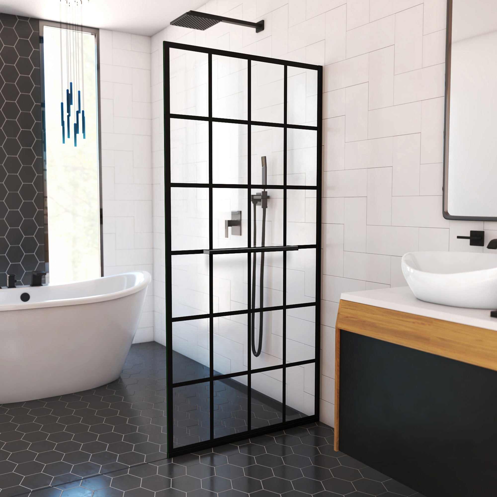 DreamLine French Linea 34" W Shower Screen