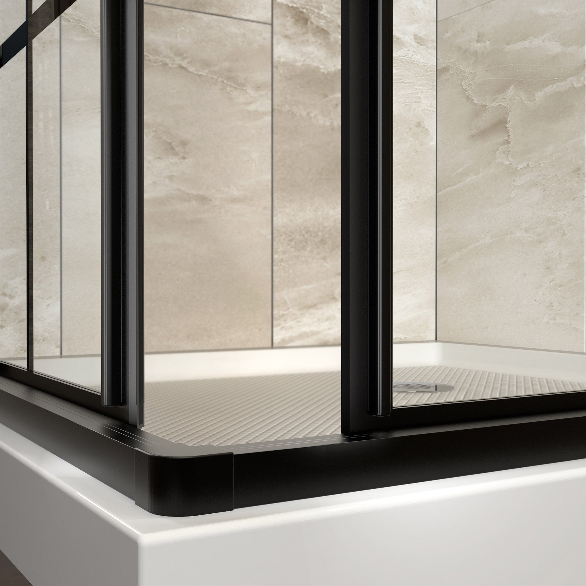DreamLine French Corner 42" W Shower Enclosure Kit