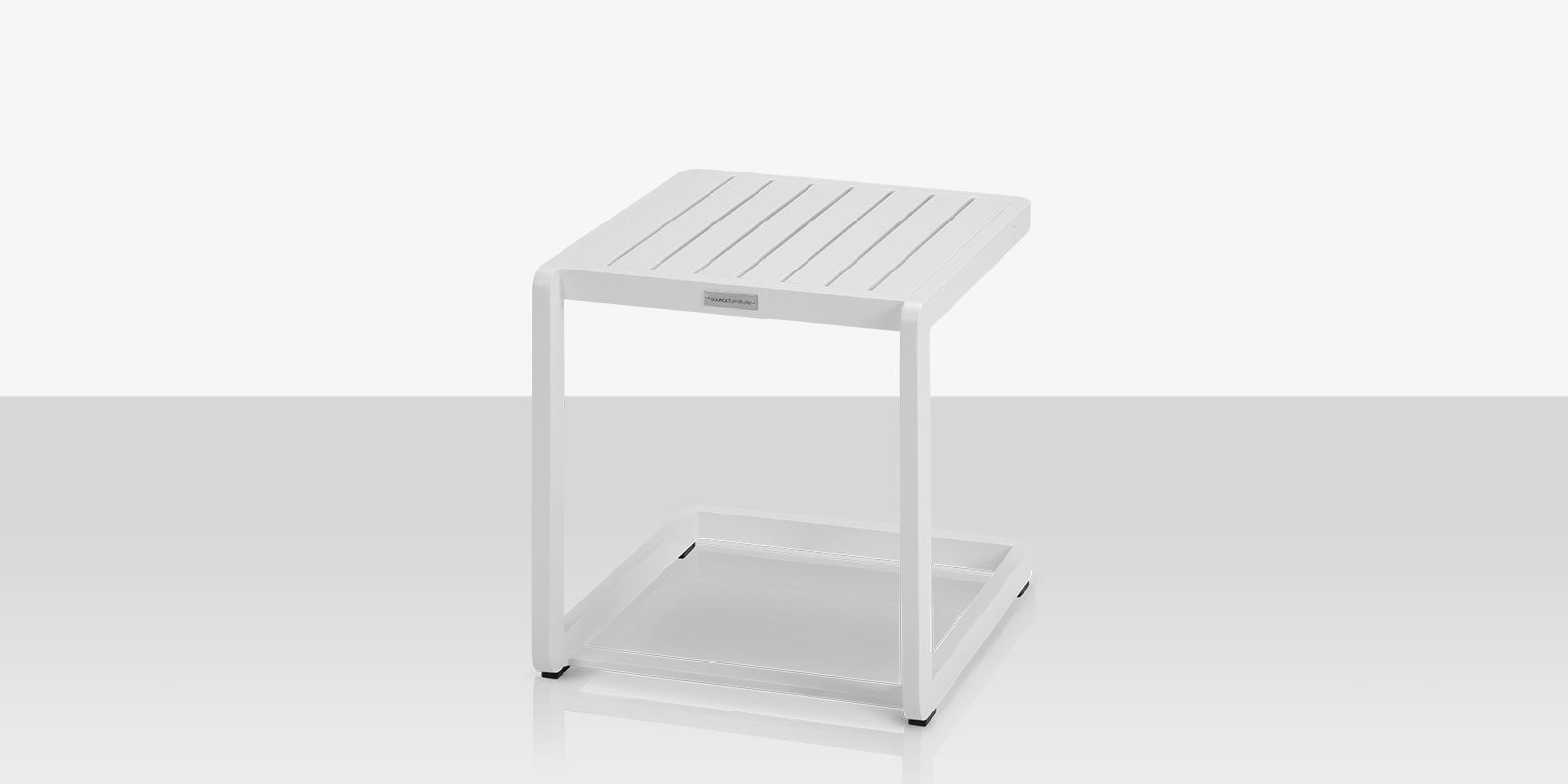 Fusion Side Table Tex White