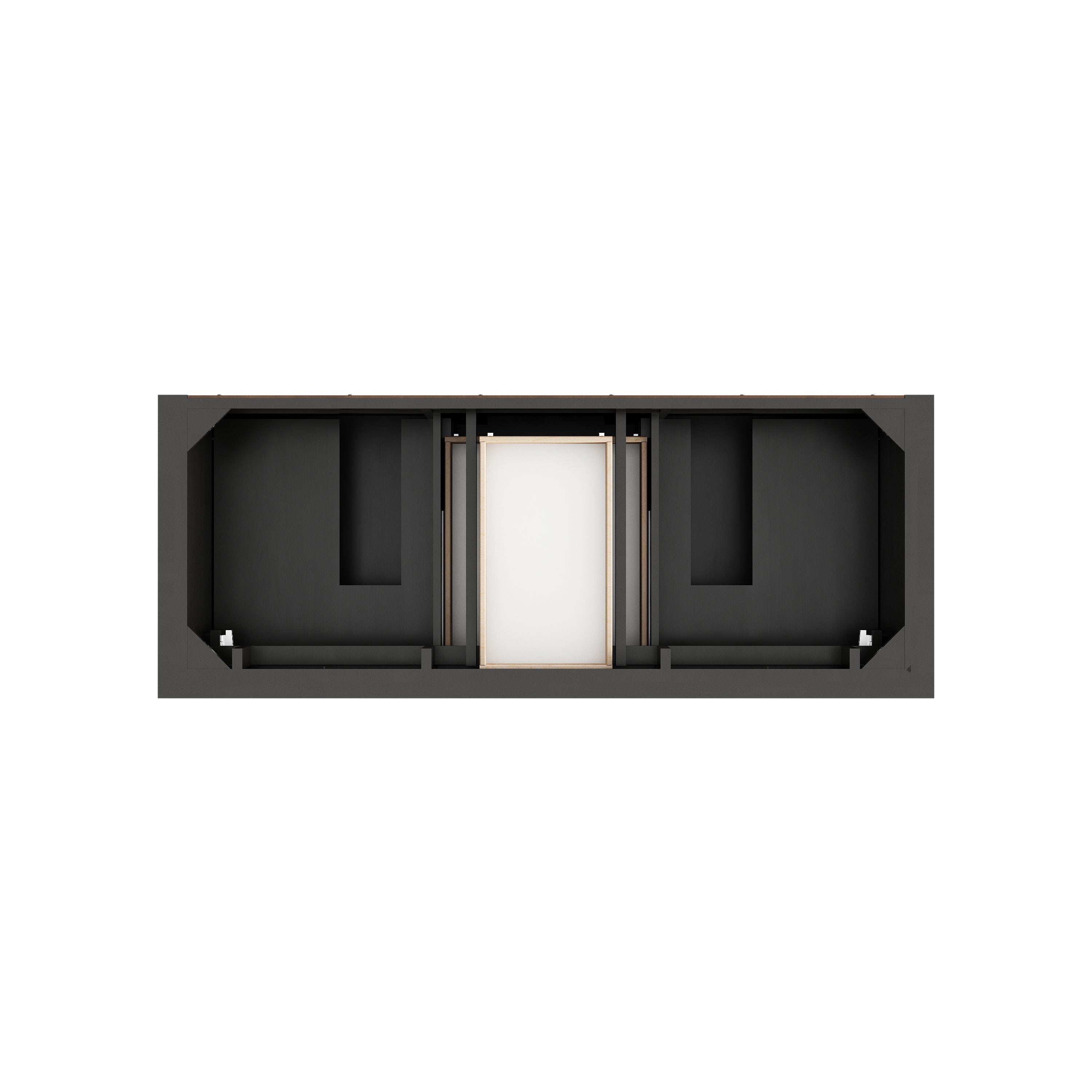 James Martin Brookfield 60" Double Vanity in Black Onyx with 3cm Countertop