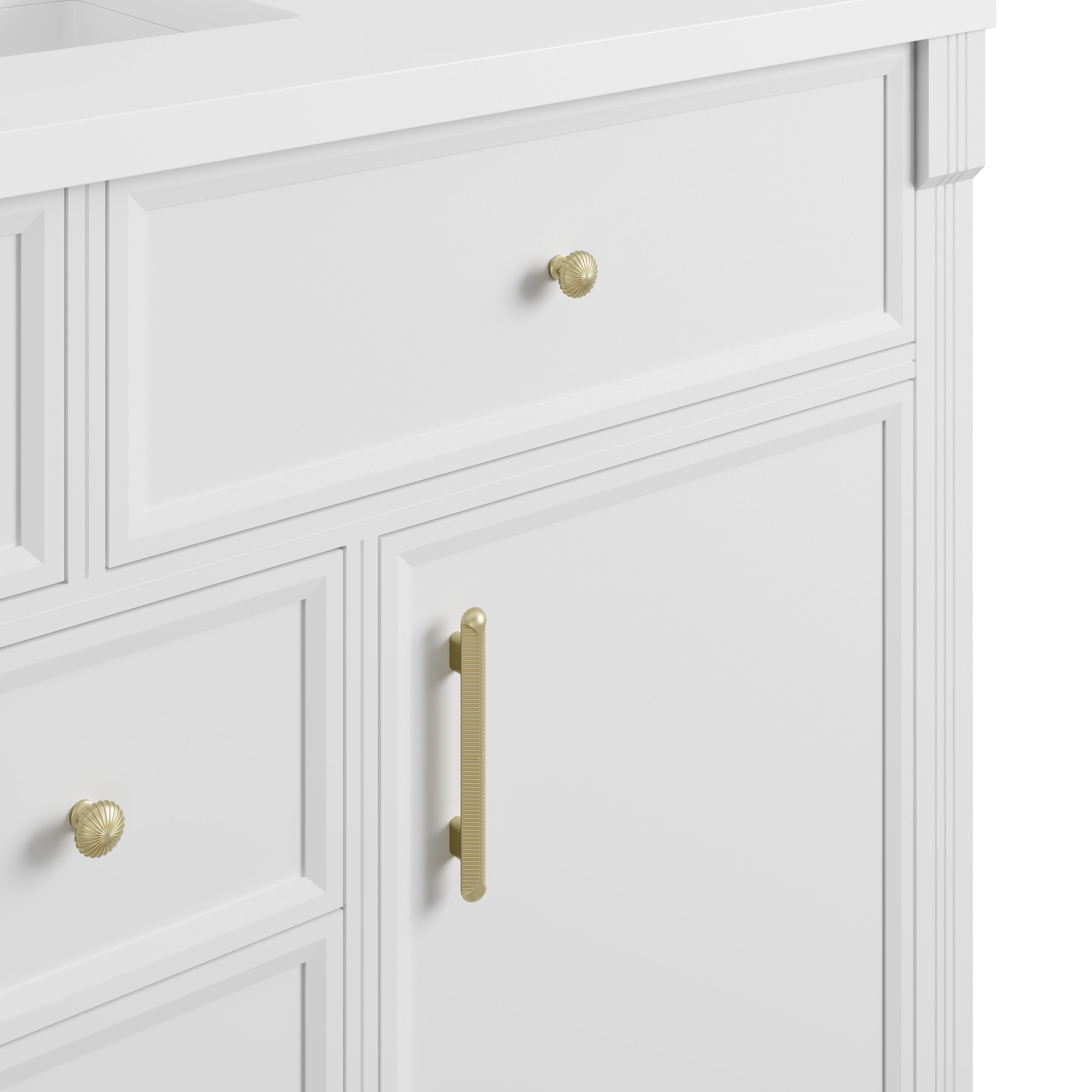 James Martin Bellshire 48" Single Vanity in Bright White with 3cm Countertop