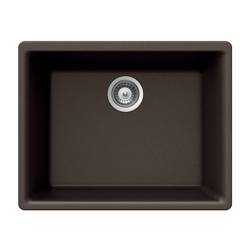 Houzer Cassiano 24 inch Granite Composite Undermount Single Bowl Kitchen Sink - G-100U