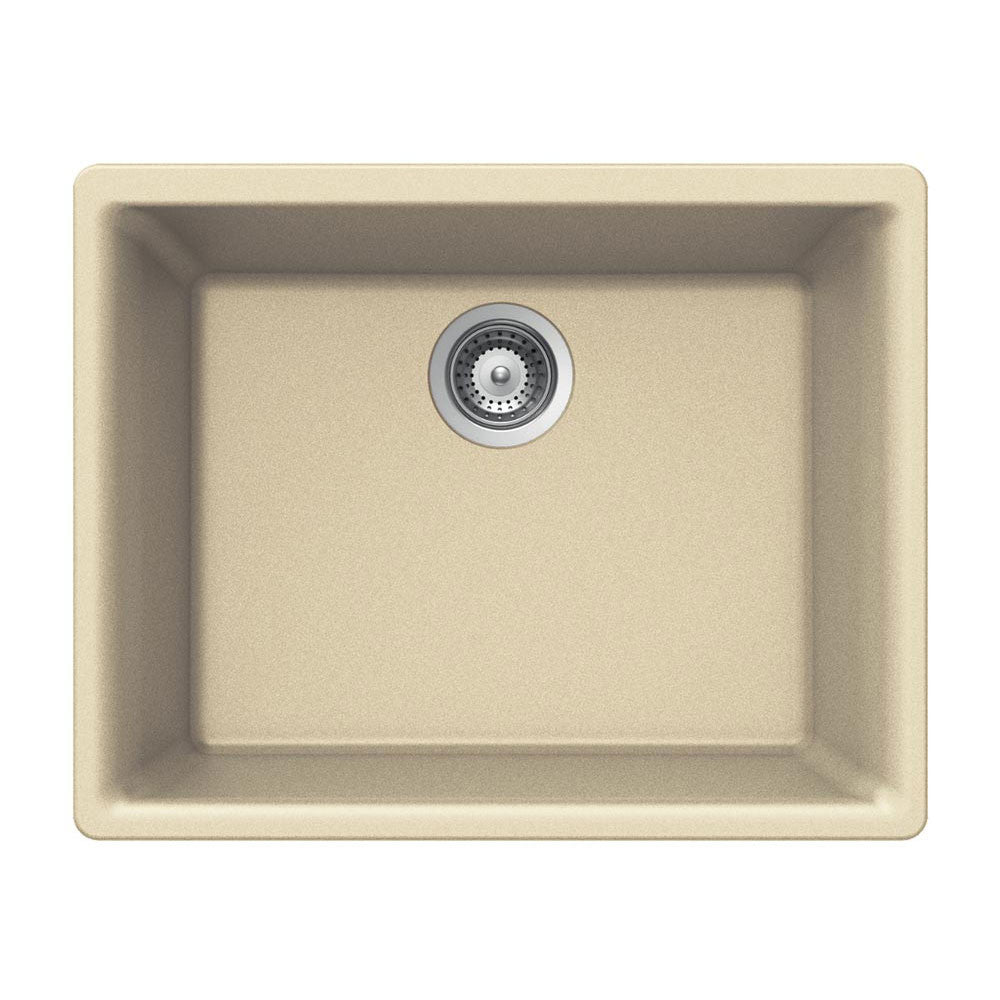 Houzer Cassiano 24 inch Granite Composite Undermount Single Bowl Kitchen Sink - G-100U