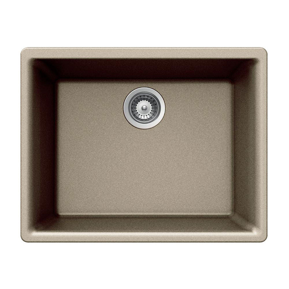 Houzer Cassiano 24 inch Granite Composite Undermount Single Bowl Kitchen Sink - G-100U