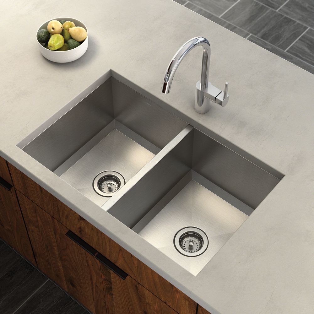 Prep 31" Stainless Steel Undermount Double Bowl Sink
