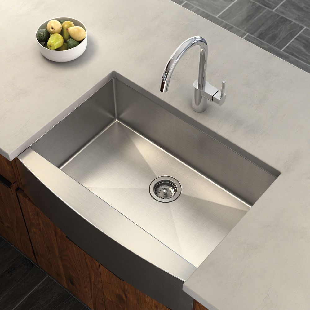 Prep 30" Undermount Apron Front Single Bowl Sink