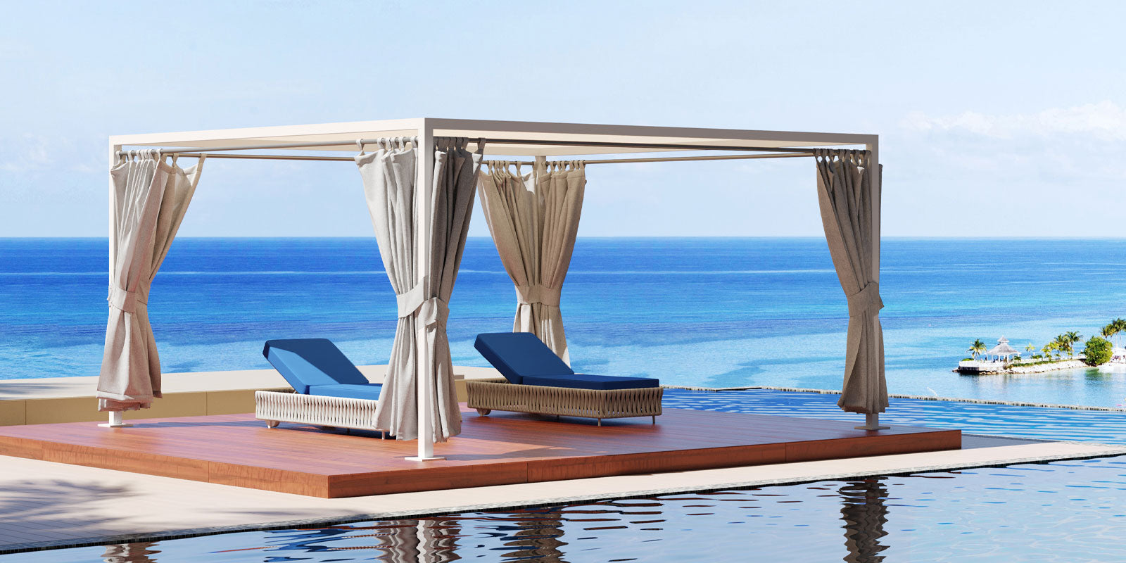 Breeze Cabana Functional Curtains