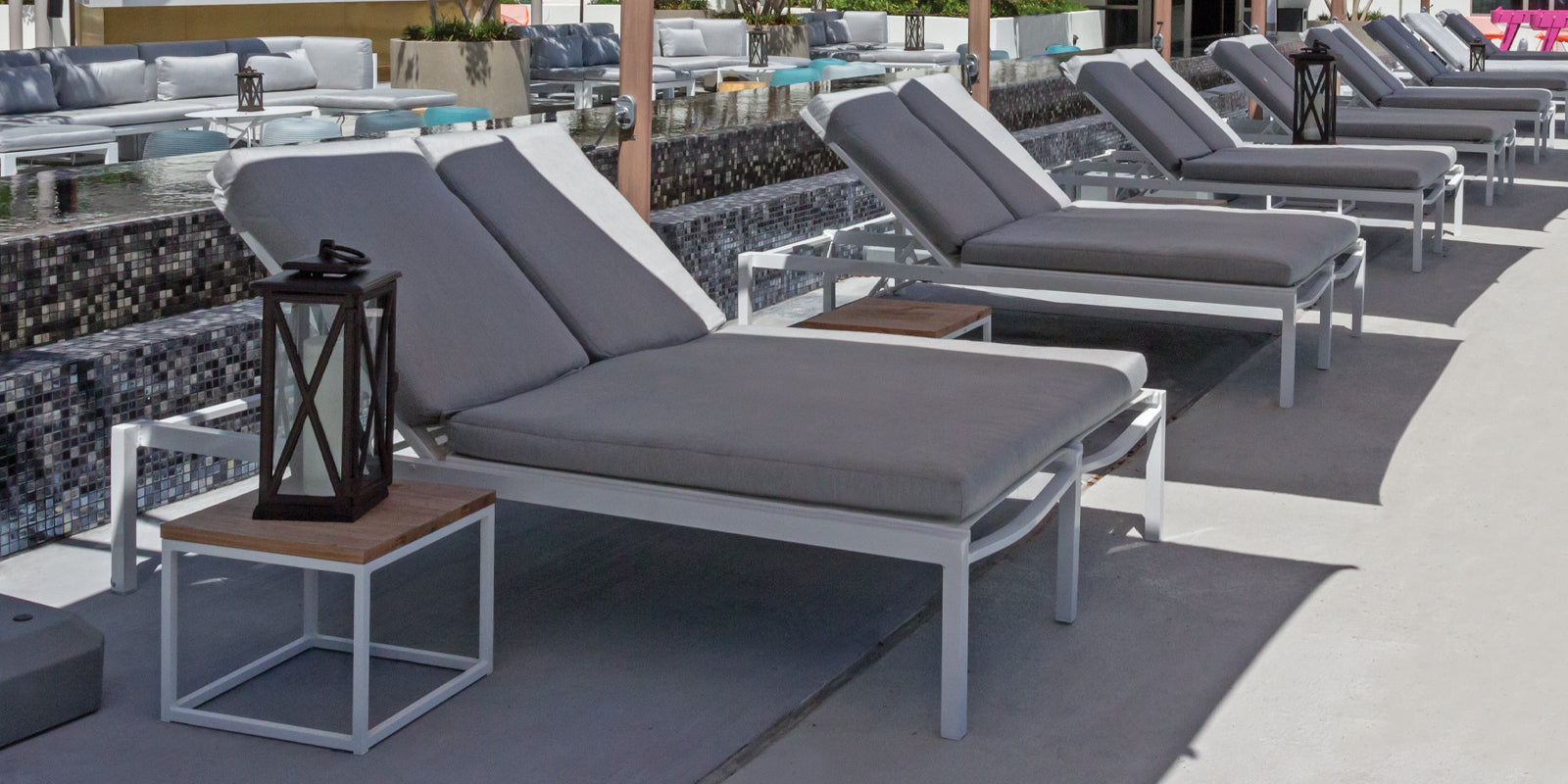 Fusion Double Armless Chaise