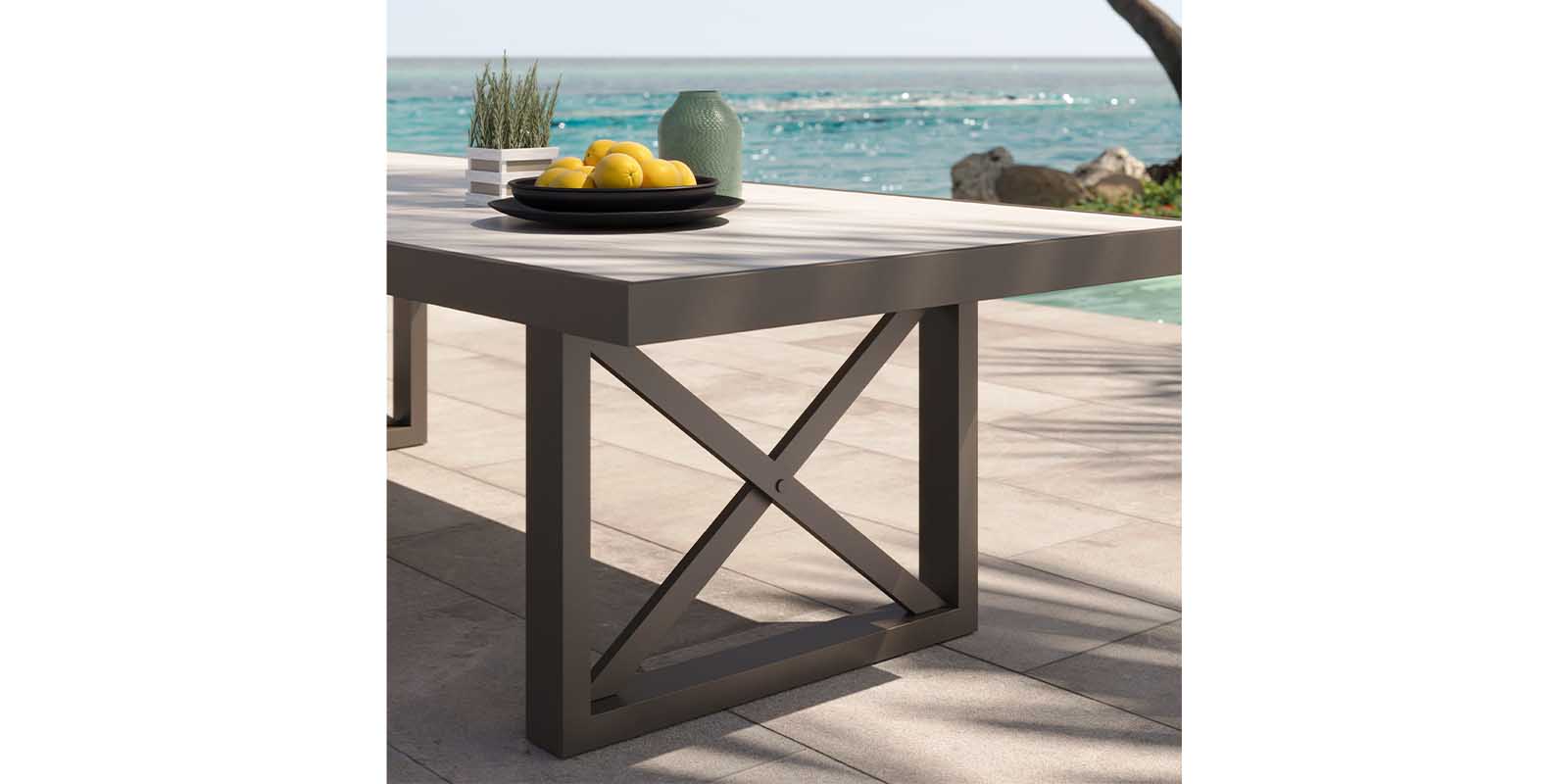 Contemporary Bases Square X Style Dining Table Base (set of two)
