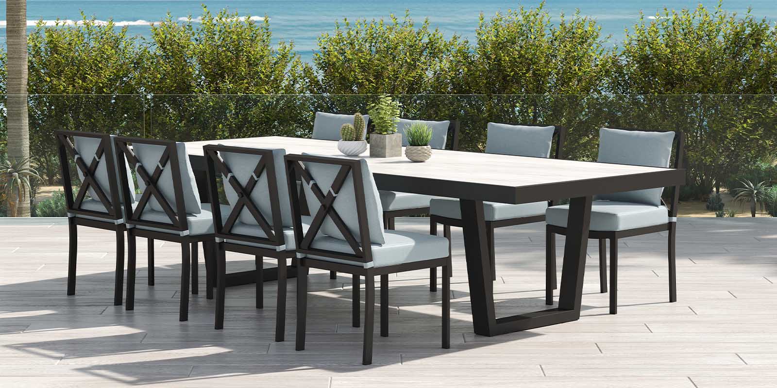 Contemporary Bases U Style Dining Table Base (set of two)