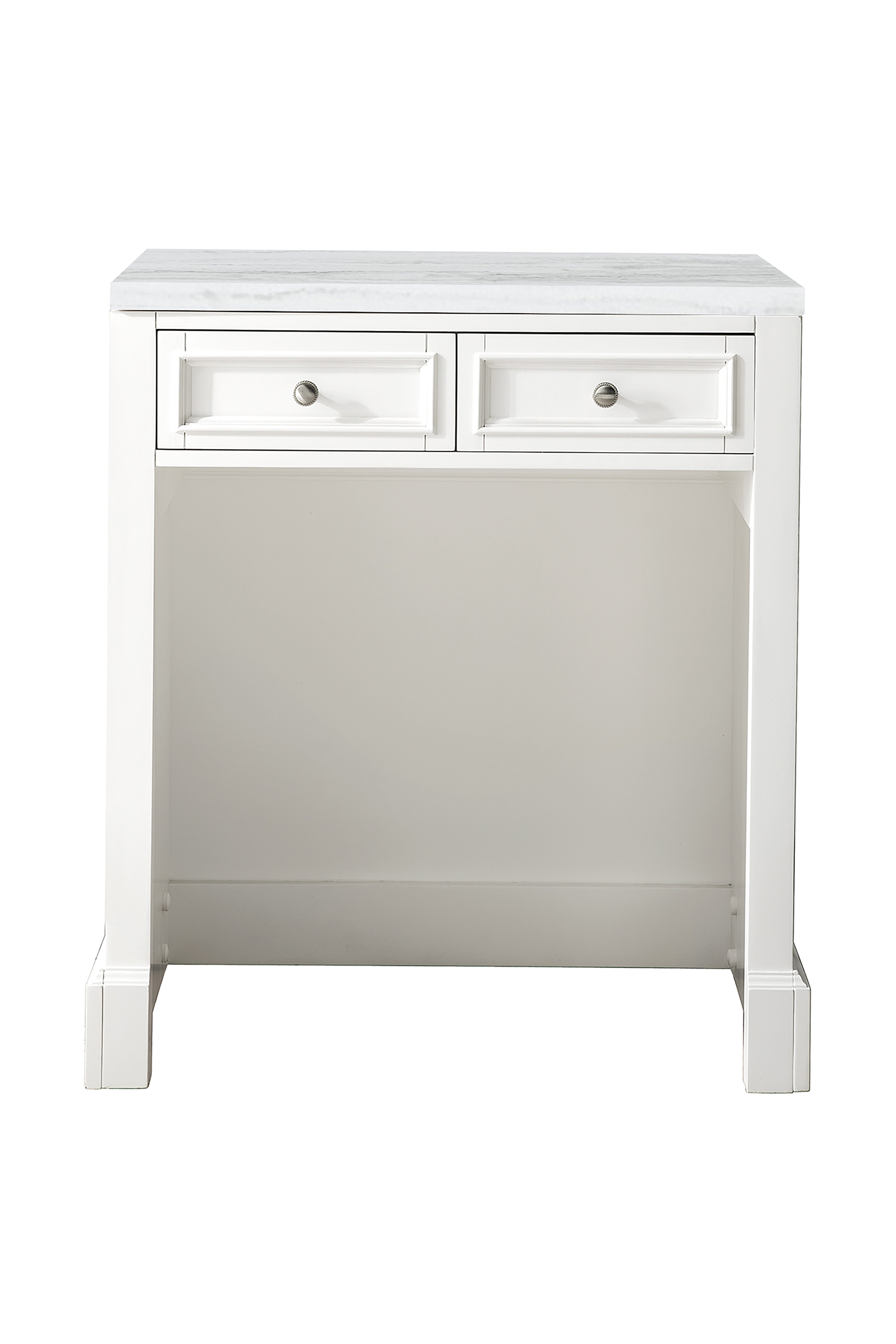 James Martin De Soto 30" Countertop Unit in Bright White with 3cm Countertop