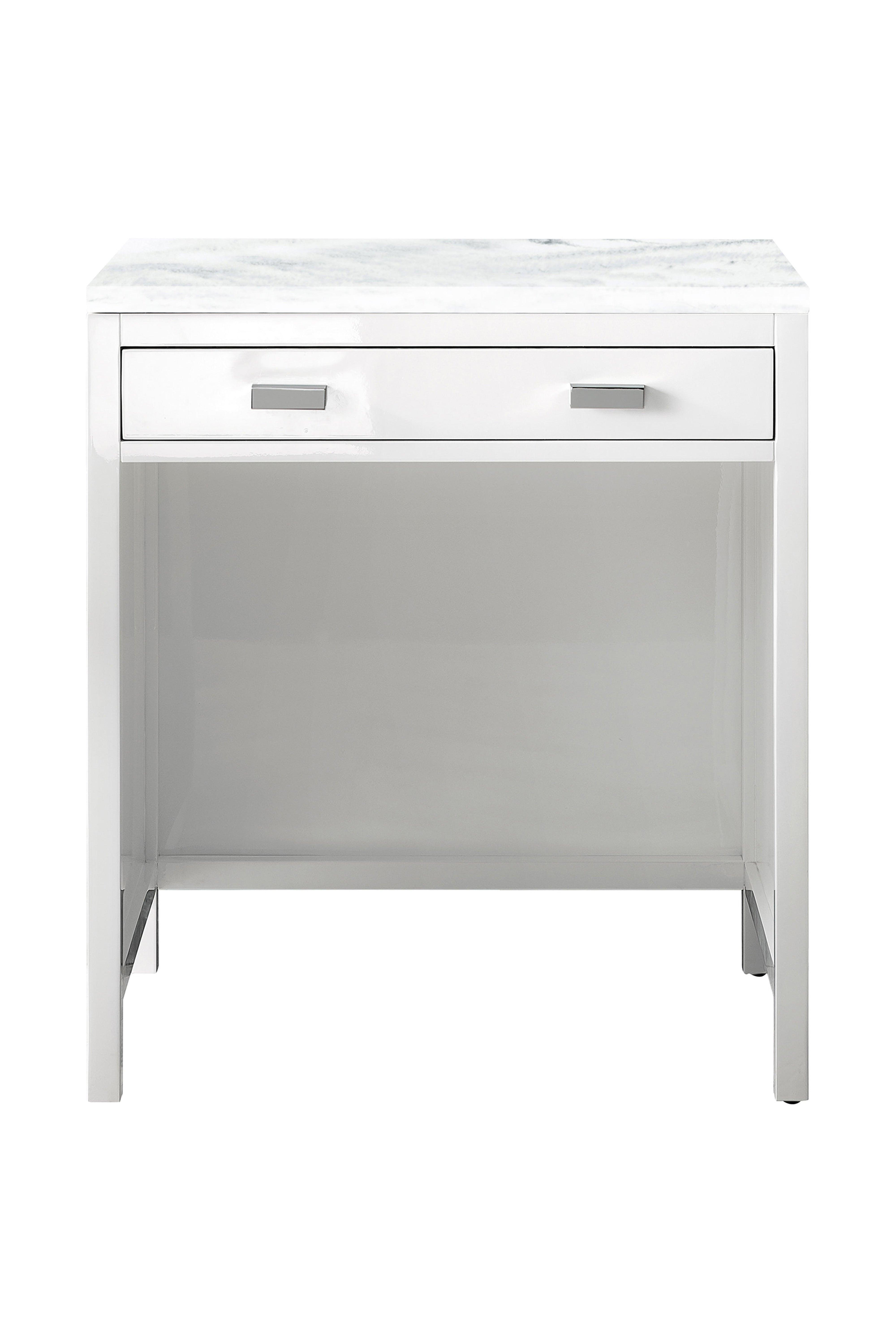 James Martin Addison 30" Countertop Unit in Glossy White with with 3cm Countertop