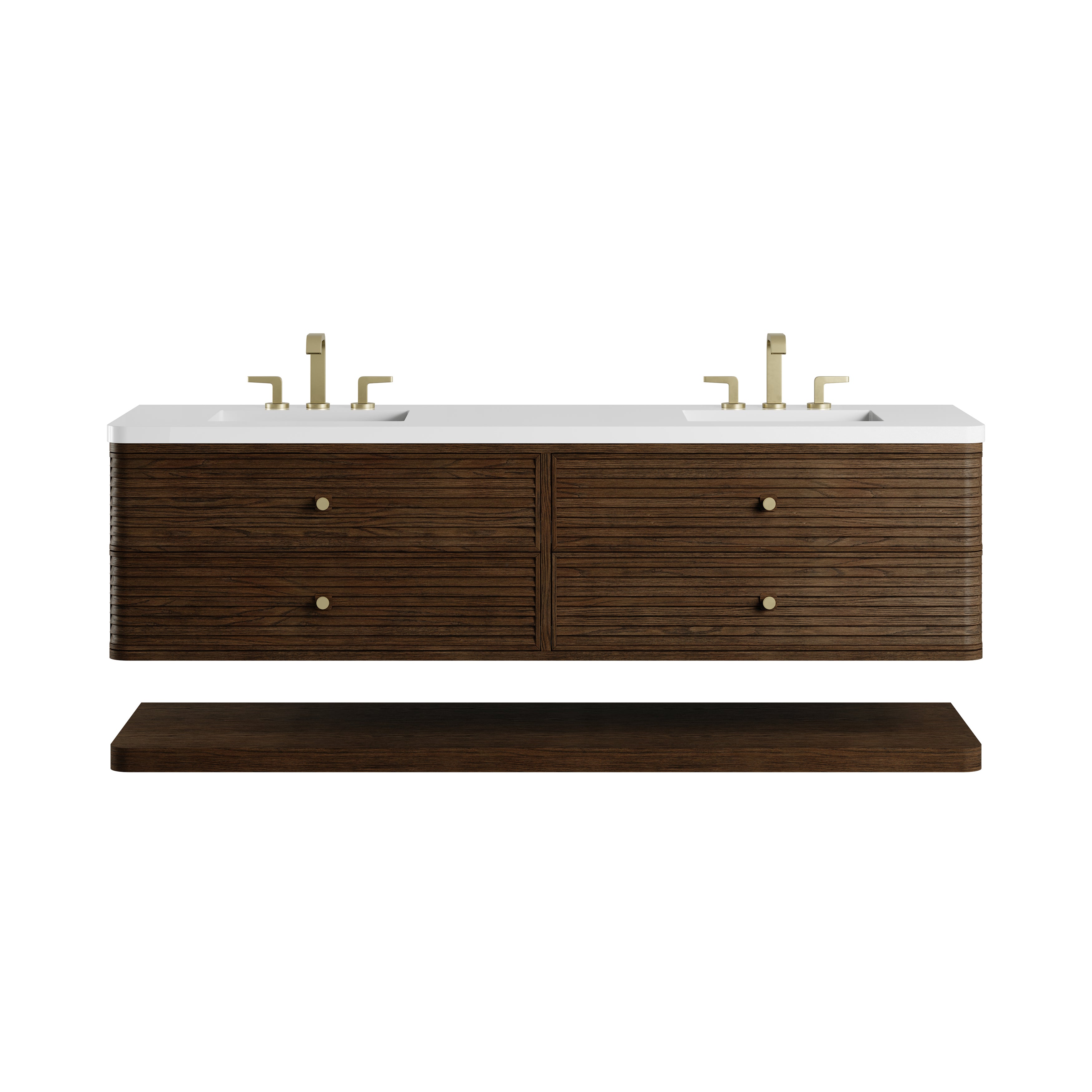 James Martin Allamari 72" Double Vanity in Sable with 3cm Countertop