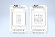 Warmup In-line Ground Fault Equipment Protection Device for two circuits up to 63A load each at 120/208/240V, 30mA trip level, NEMA 4X/IP65 enclosure