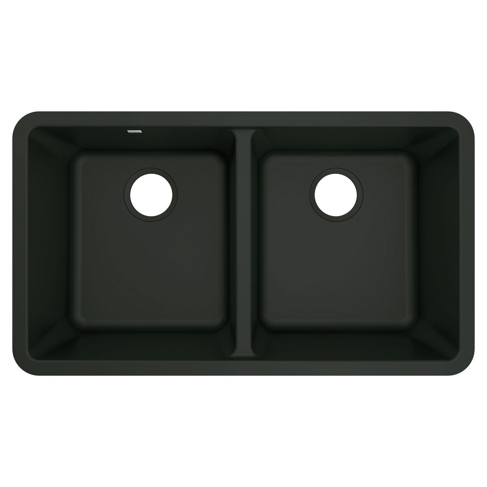 Host 33" Granite Undermount Double Bowl Sink