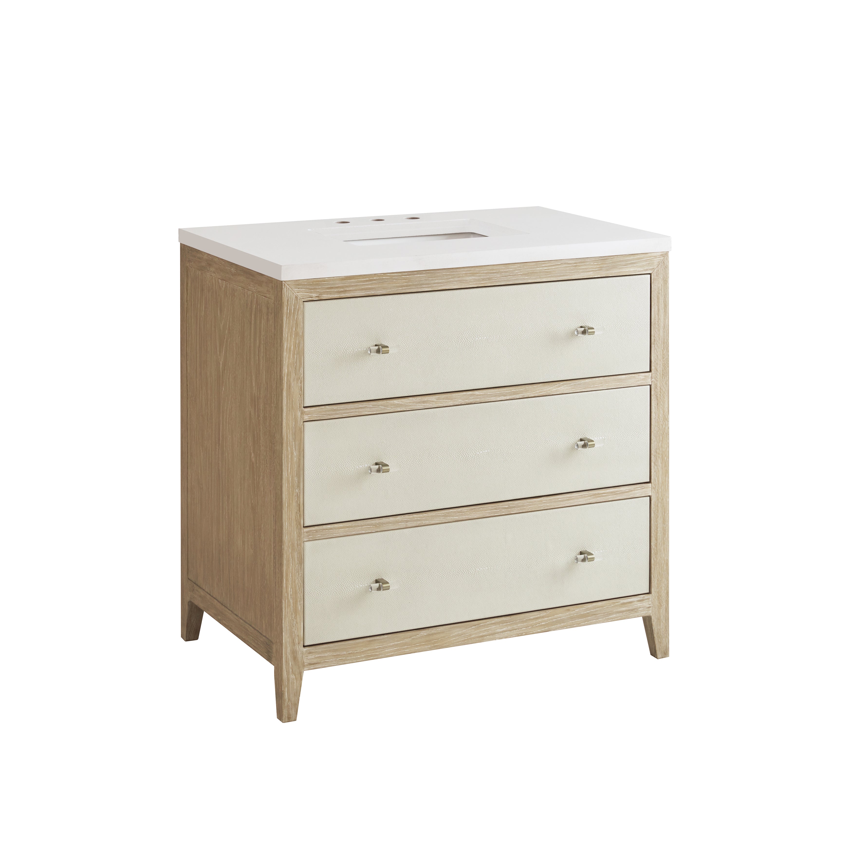 James Martin Celeste 36" Single Vanity in Sunwashed Oak with 3cm Countertop