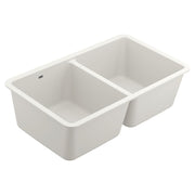 Host 33" Granite Undermount Double Bowl Sink
