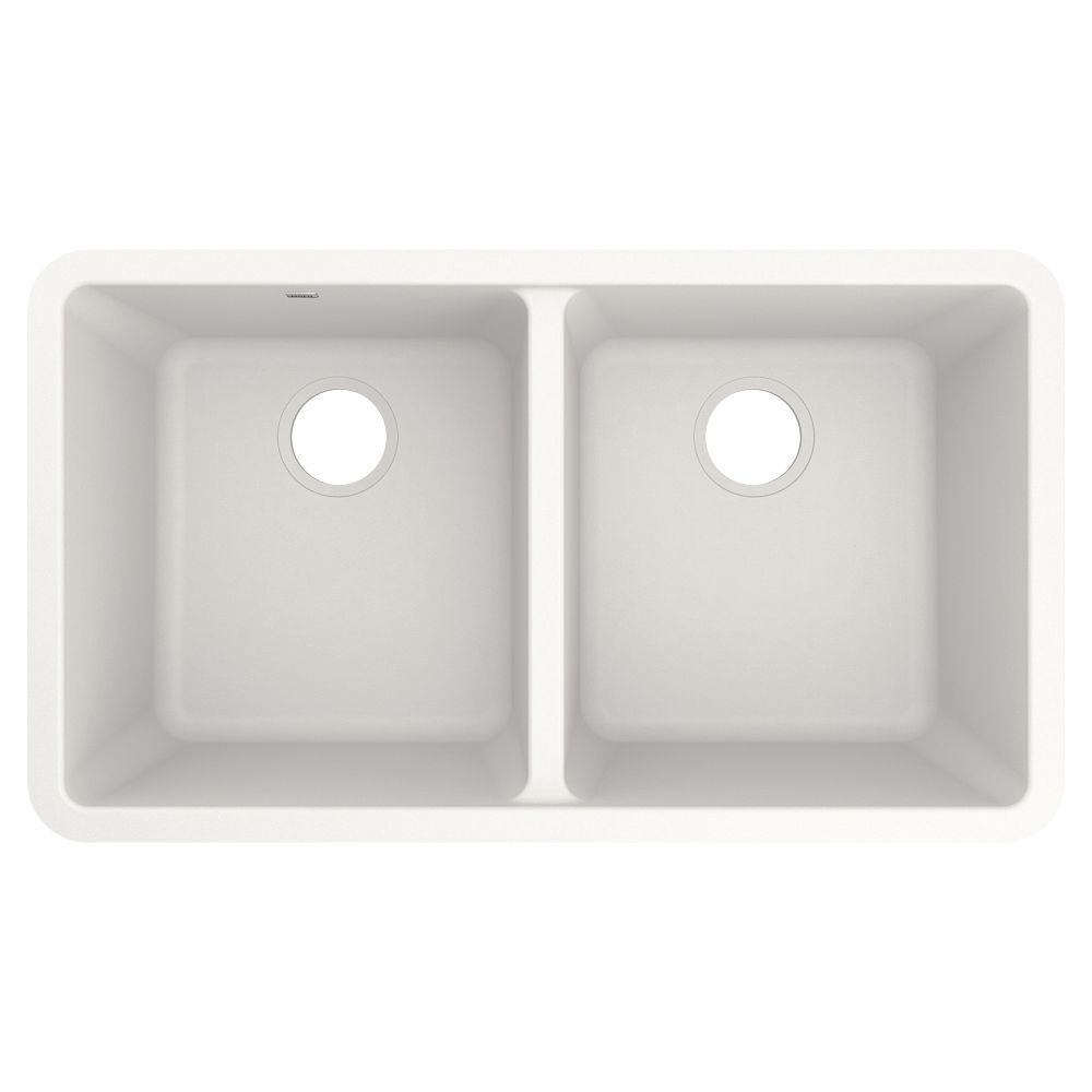 Host 33" Granite Undermount Double Bowl Sink