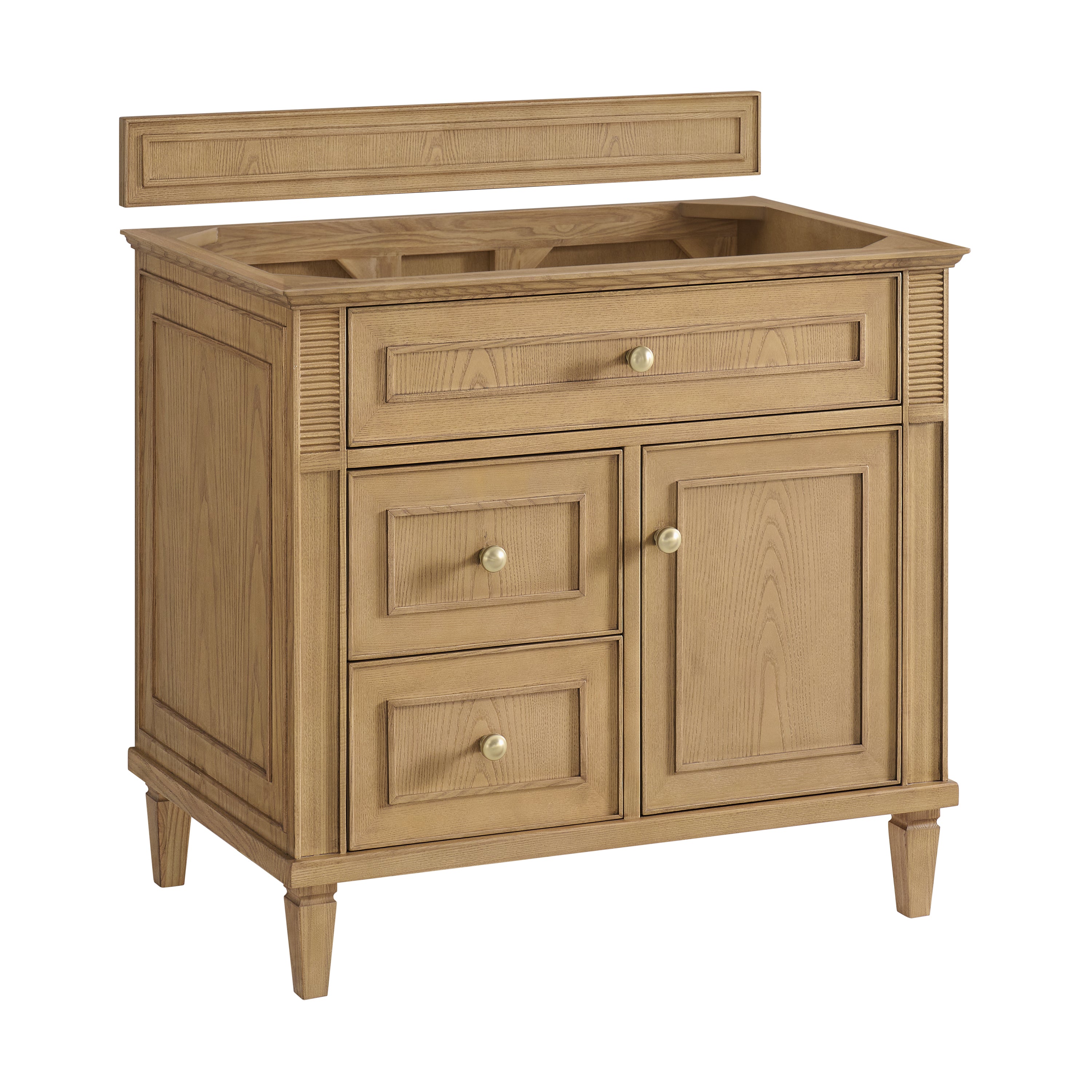 James Martin Lorelai 36" Single Vanity in Light Natural Oak with 3cm Countertop