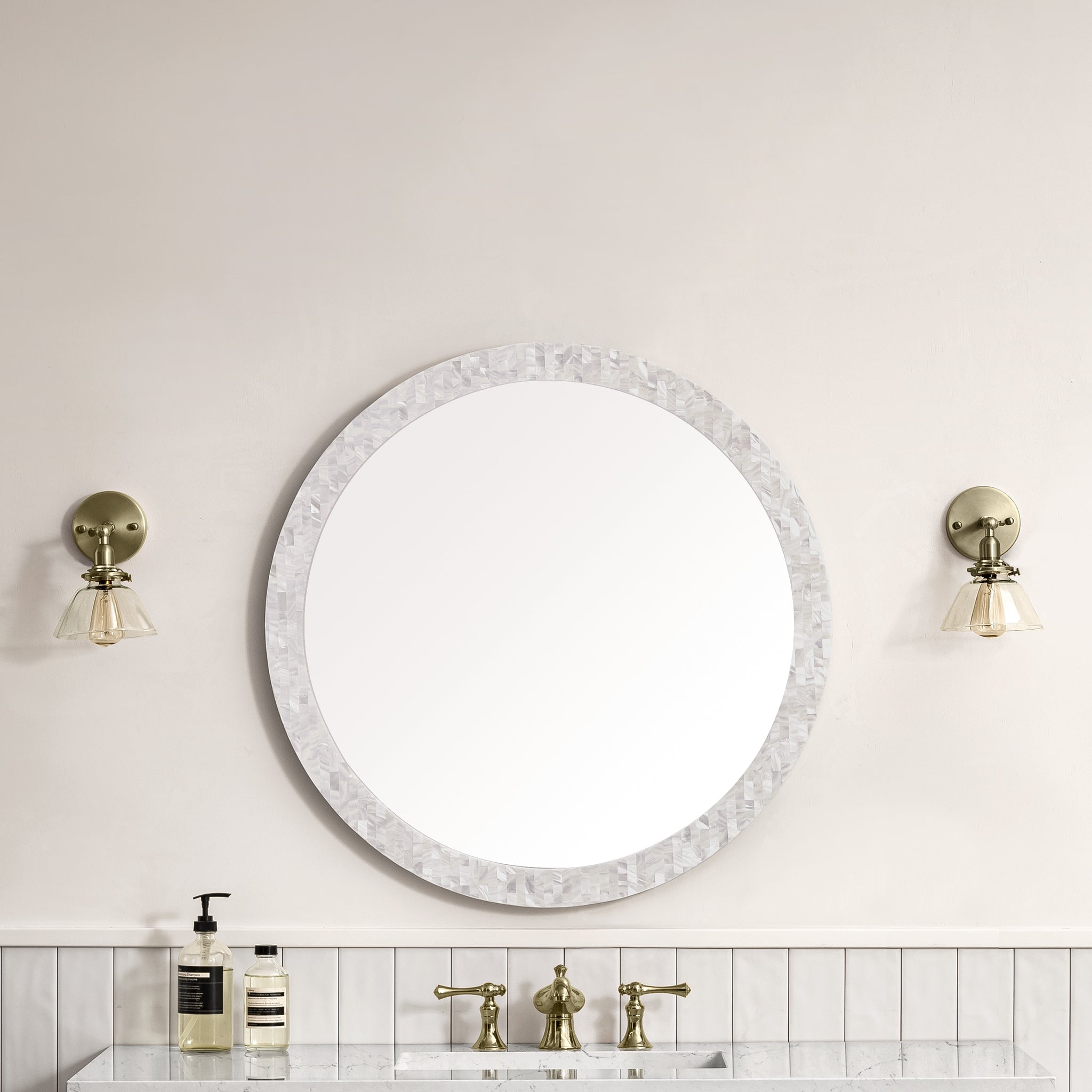 James Martin Callie 30" Round Mirror