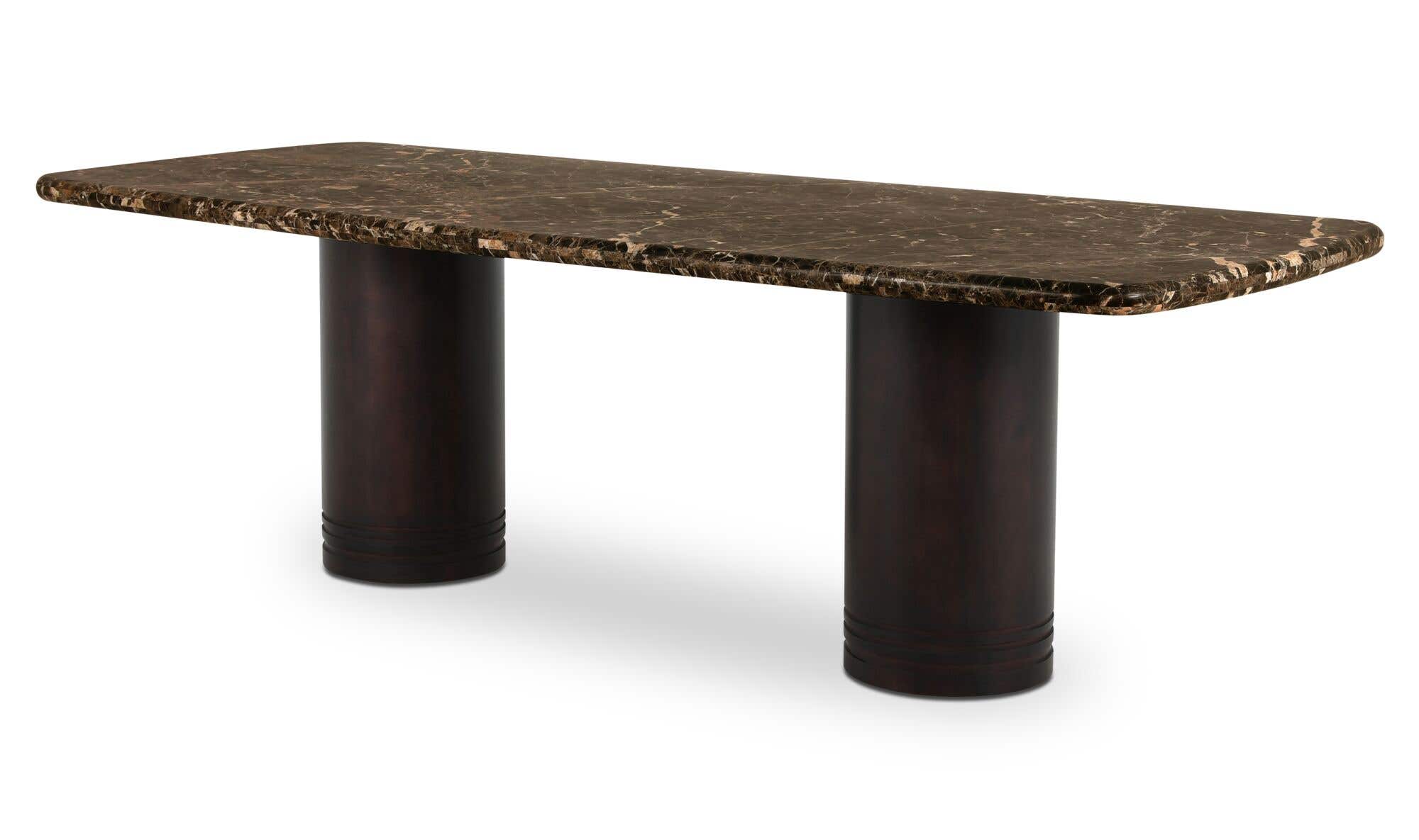 Moes Daphne Dining Table Large Dark Emperador Marble GK-1152