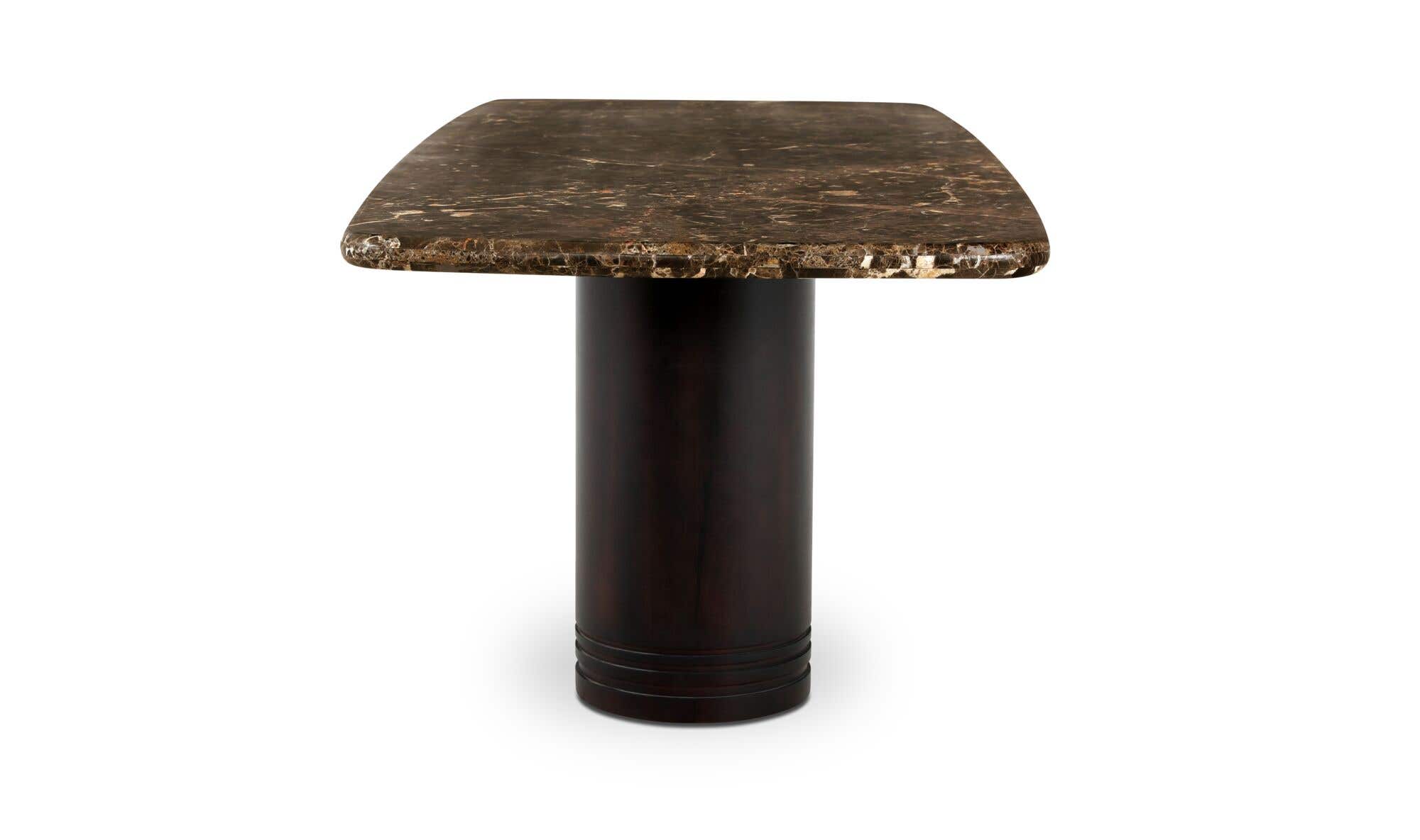 Moes Daphne Dining Table Large Dark Emperador Marble GK-1152