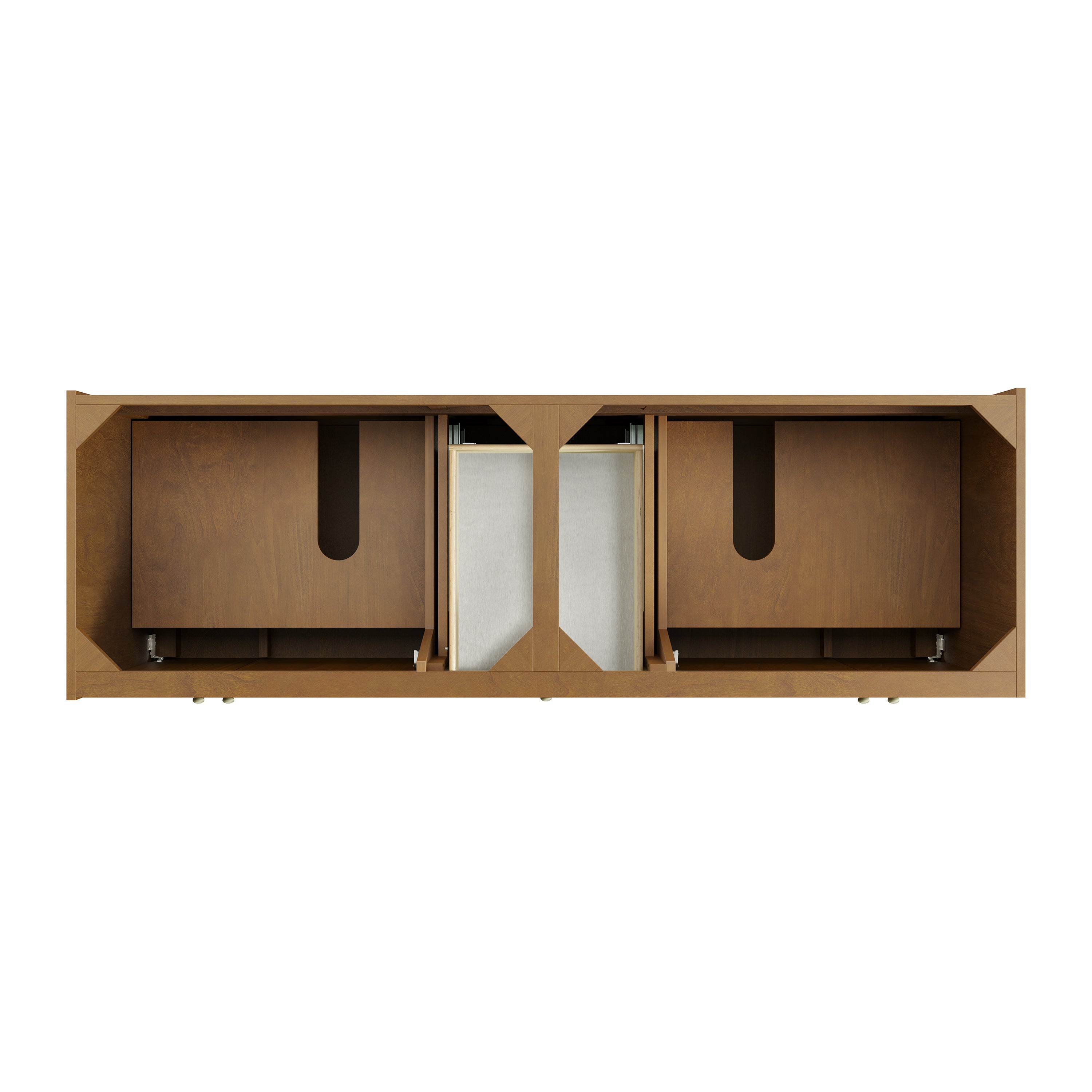 James Martin Laurent 72" Double Vanity in Honey Oak with 3cm Countertop and FreePower Wireless Charger