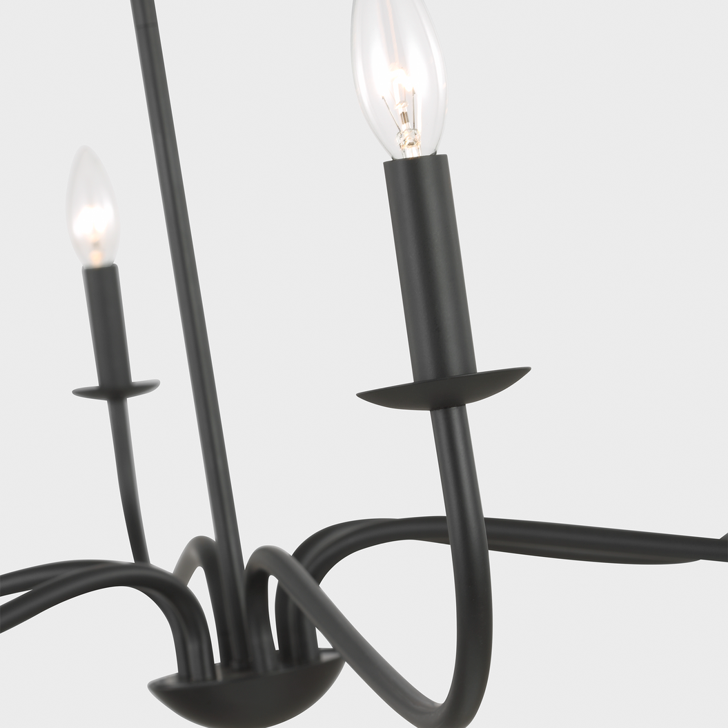 Abells Six Light Chandelier