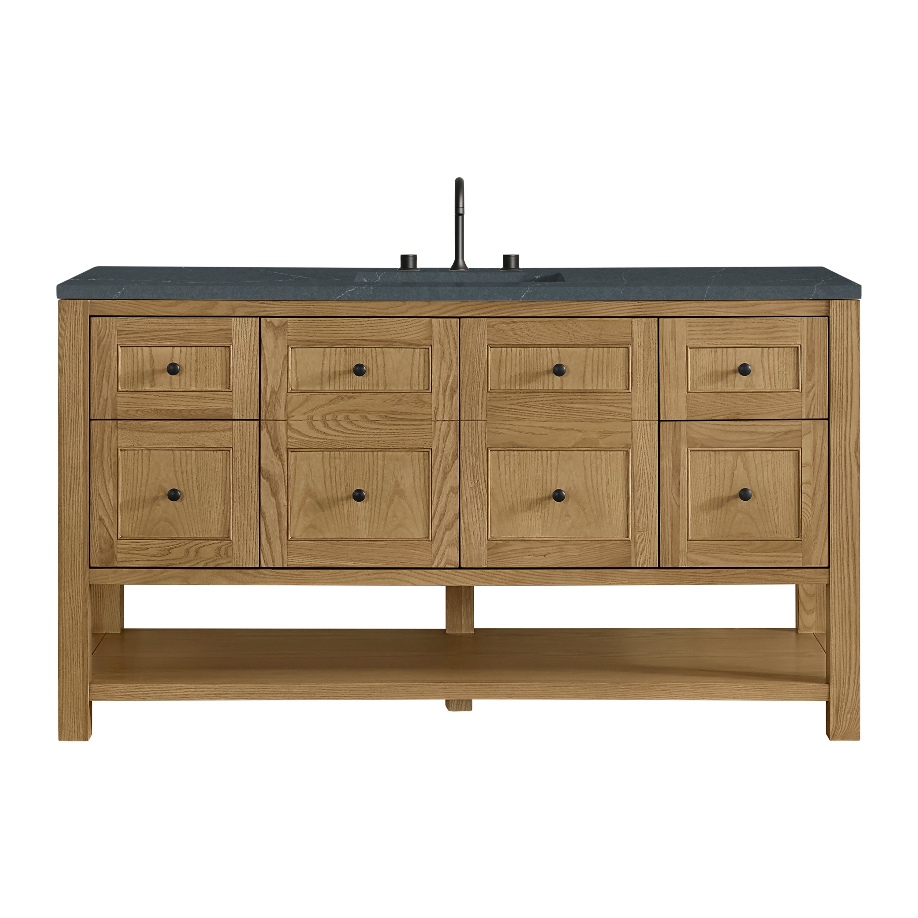 James Martin Breckenridge 60" Single Vanity in Light Natural Oak with 3cm Countertop