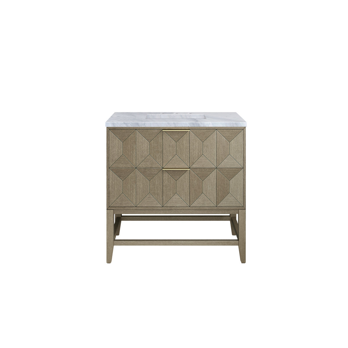 Emmeline 36" Single Vanity Cabinet, Pebble Oak