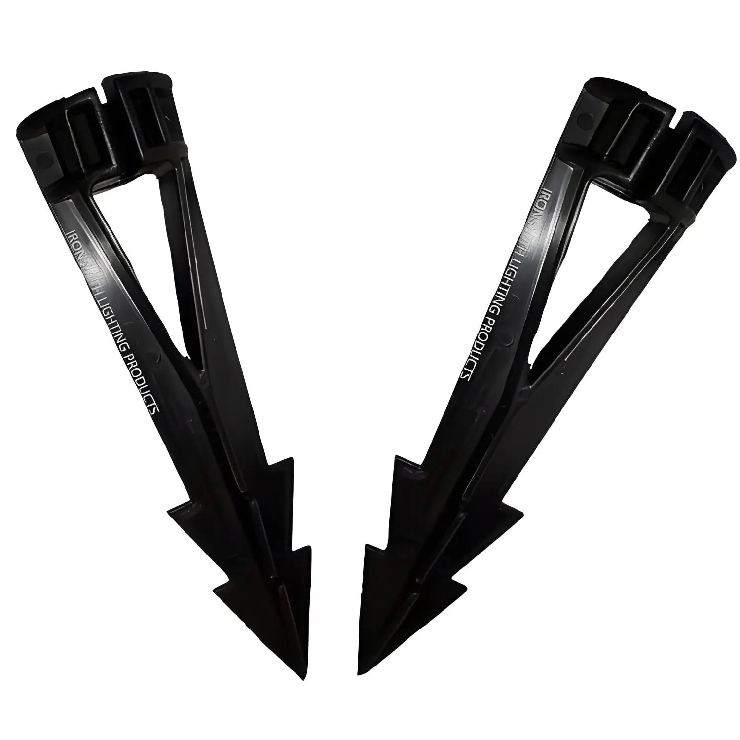 Ground Metal Stakes for 12V Fixtures - Spike Mount with 1/2" NPT Thread- Pack(2)