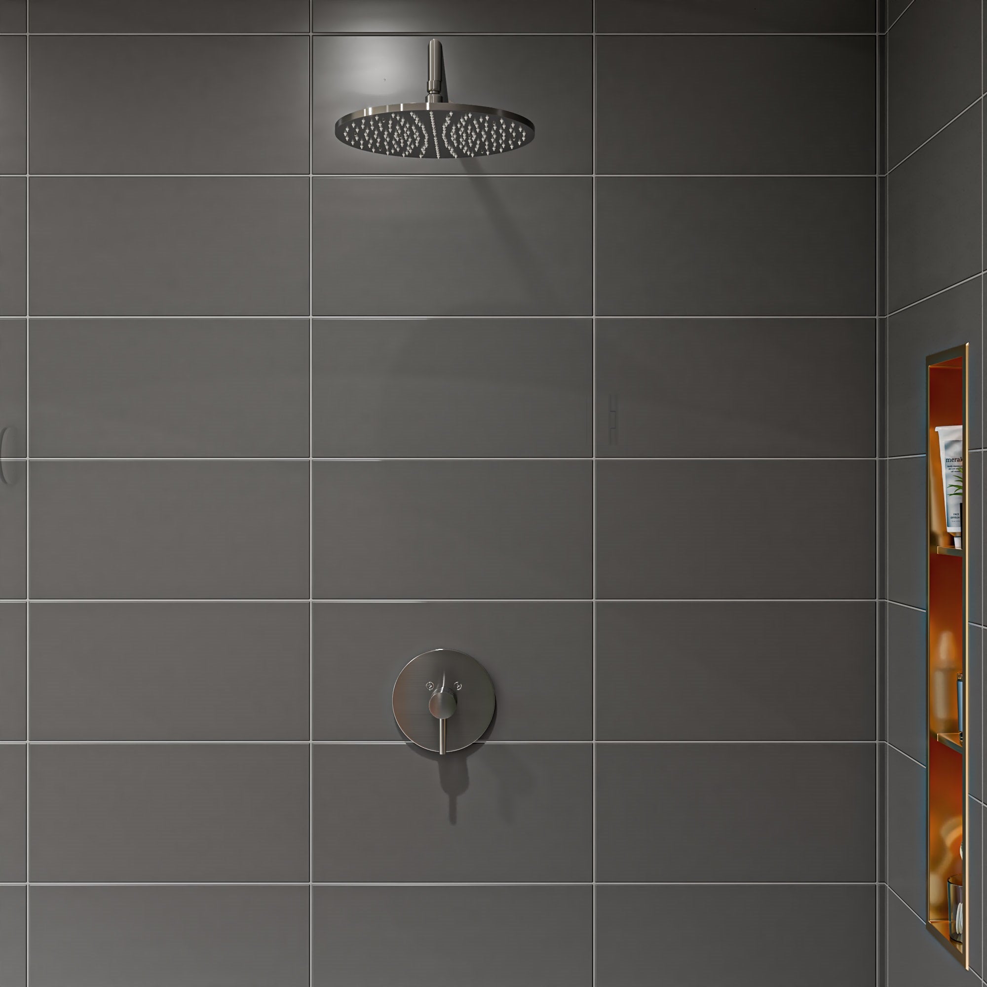 ALFI brand AB1601 Pressure Balanced Round Shower Mixer