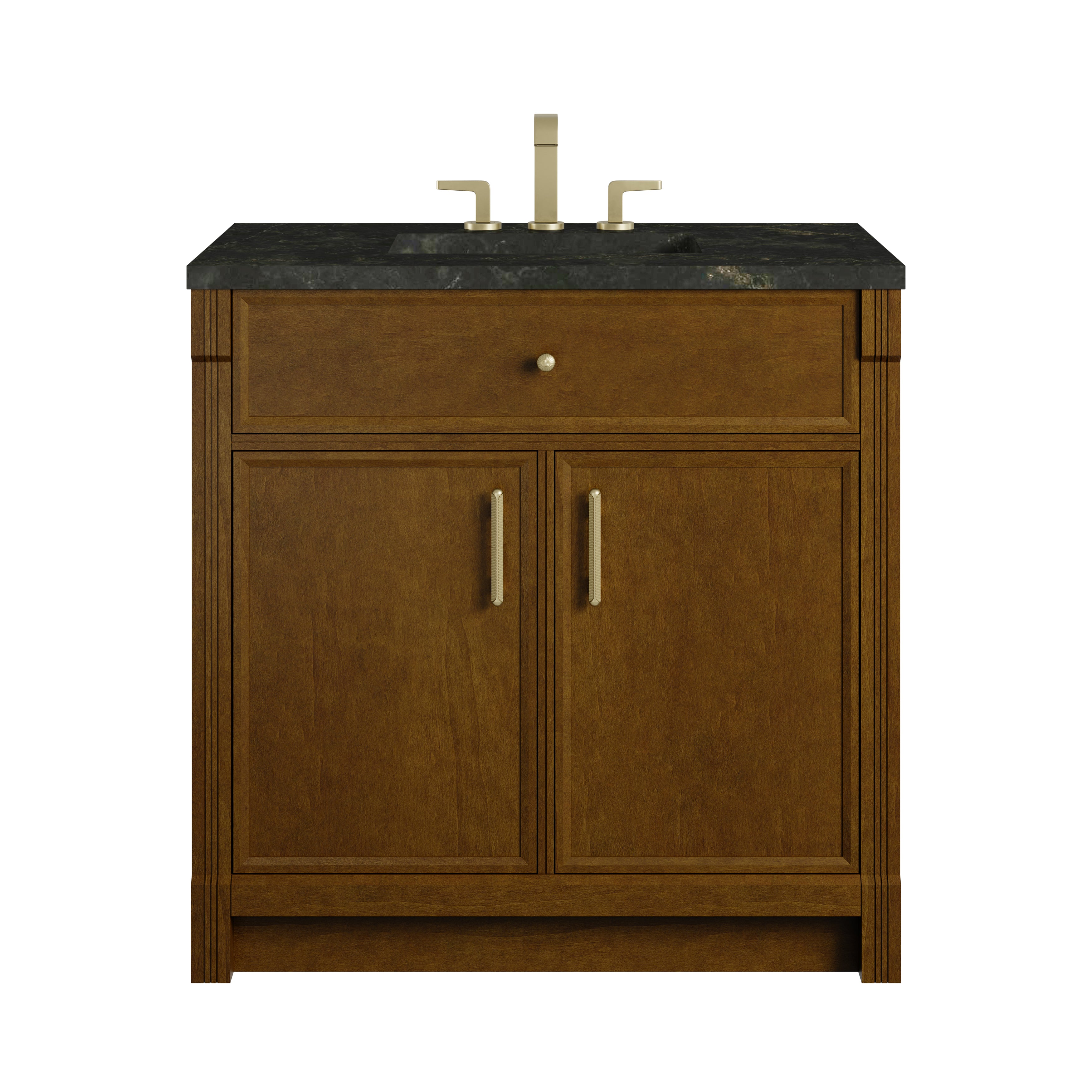 James Martin Bellshire 36" Single Vanity in Honey Oak with 3cm Countertop