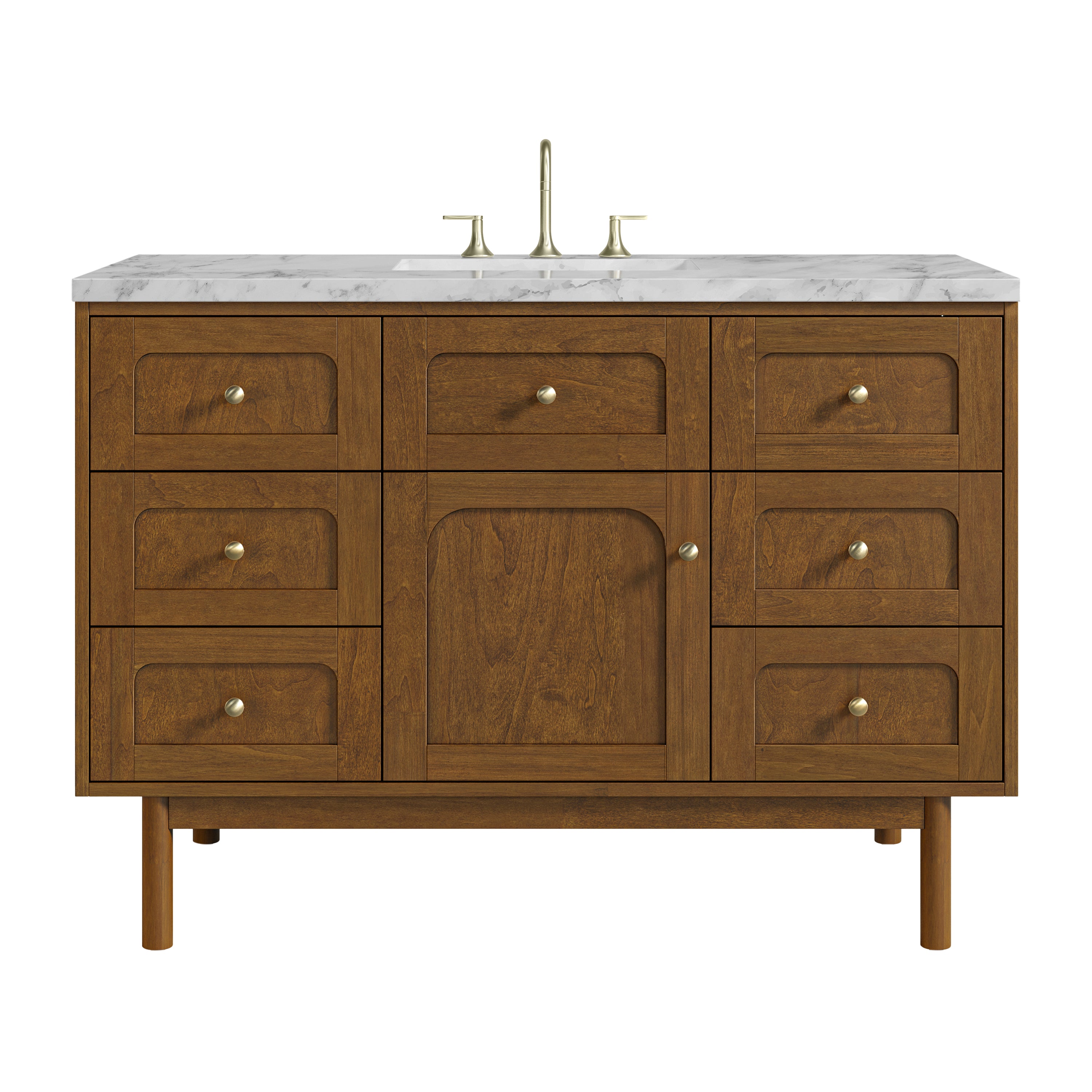 James Martin Laurent 48" Single Vanity in Honey Oak with 3cm Countertop