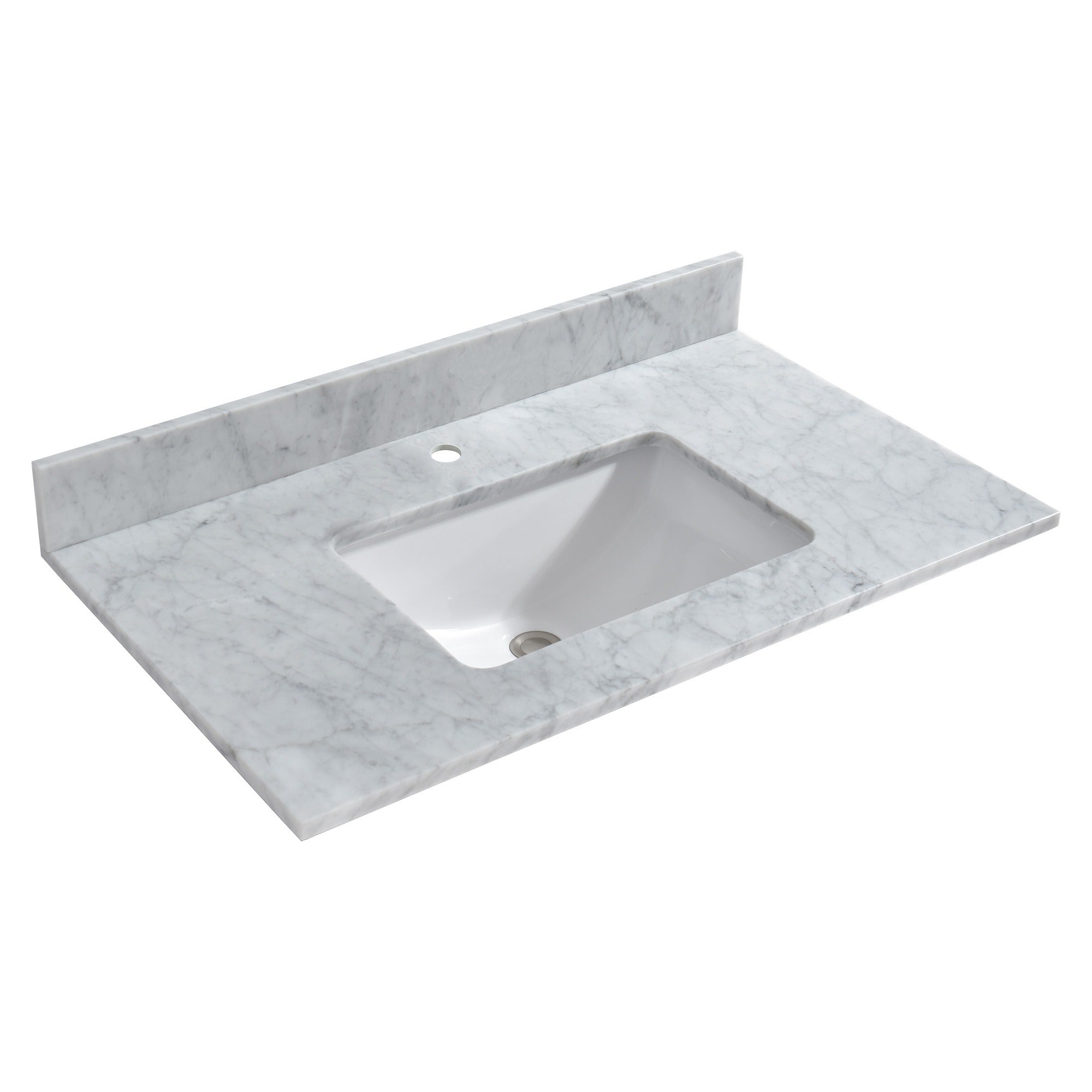 WOODBRIDGE 37" x22" Vanity Top with Single Under Mount Rectangle Bowl, CAVT3722-1