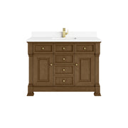James Martin Brookfield 48" Single Vanity in Honey Oak with 3cm Countertop